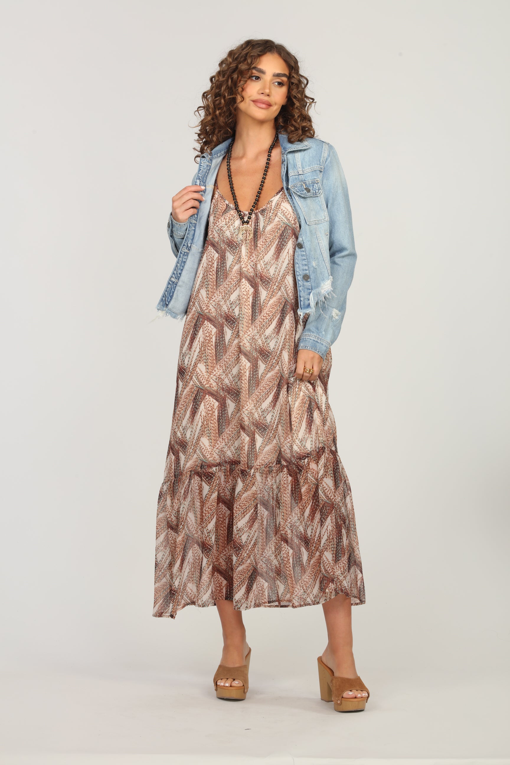 Zimba Chiffon Oversized Maxi Dress-FINAL SALE