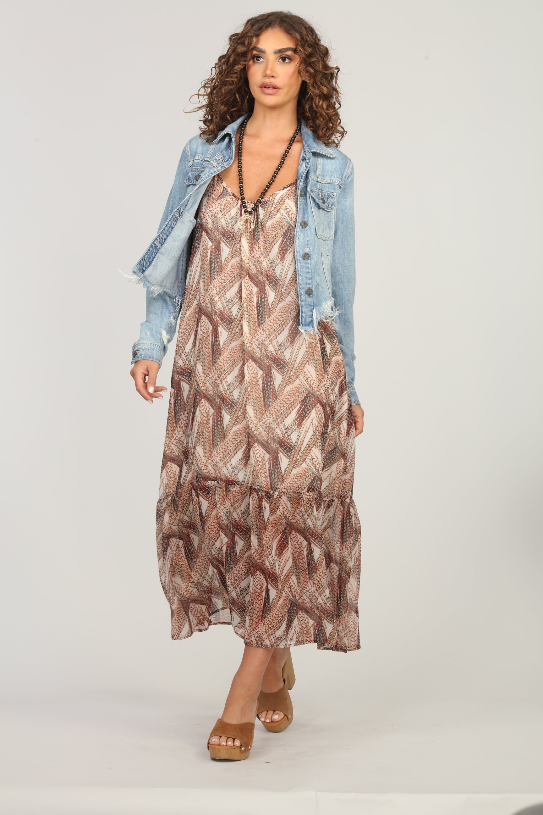 Zimba Chiffon Oversized Maxi Dress-FINAL SALE
