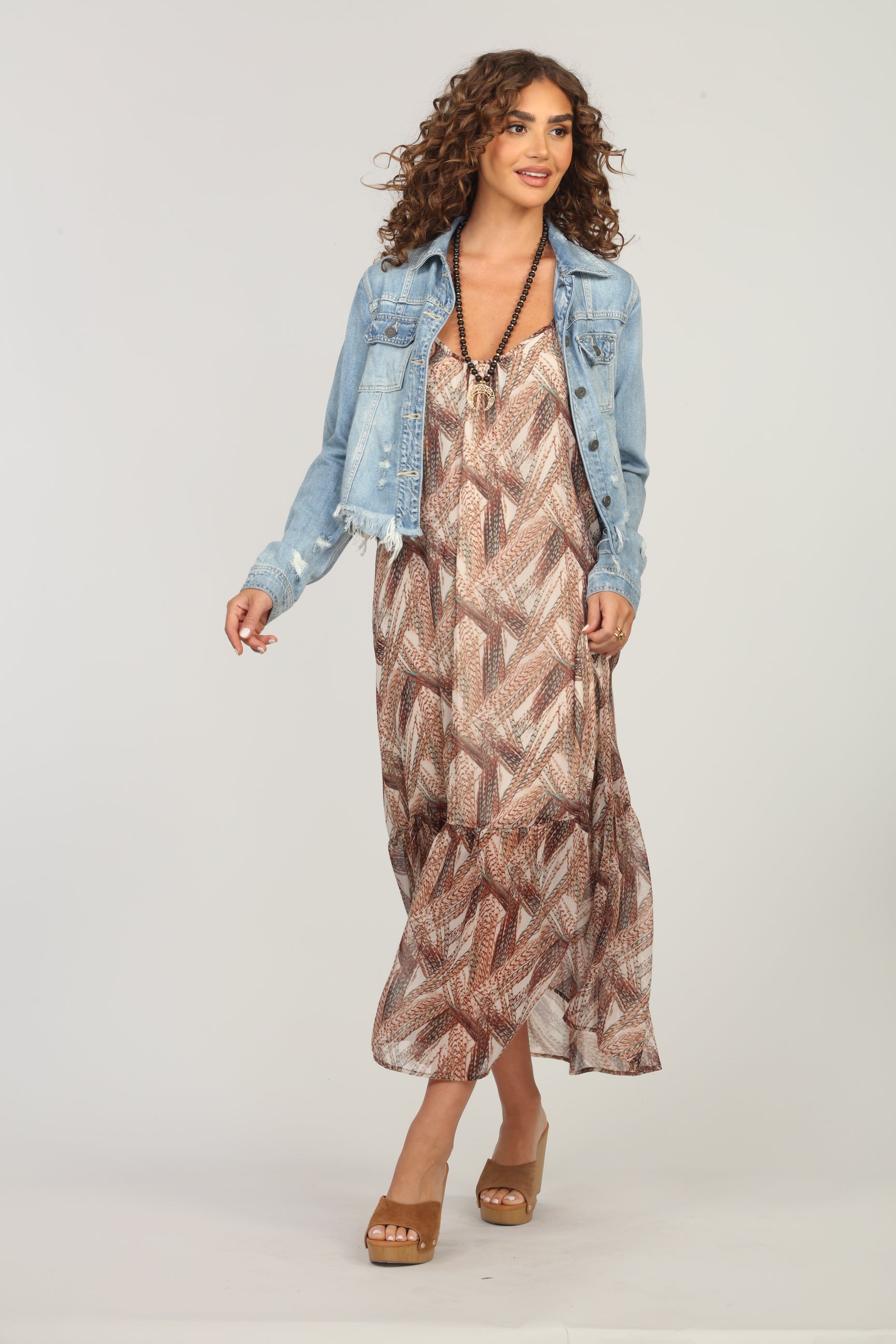 Zimba Chiffon Oversized Maxi Dress-FINAL SALE