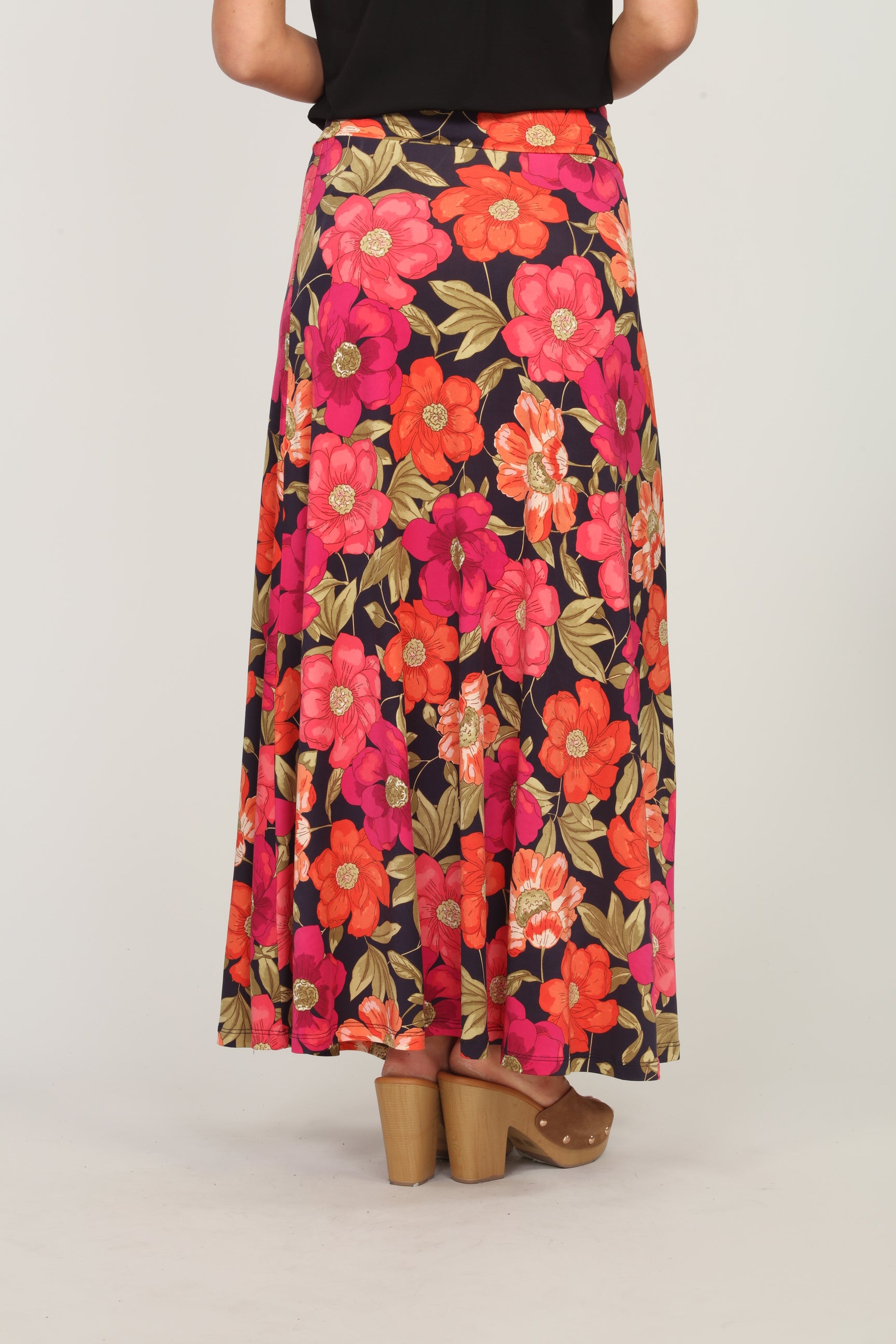 Zamba Floral Stretch Maxi Skirt