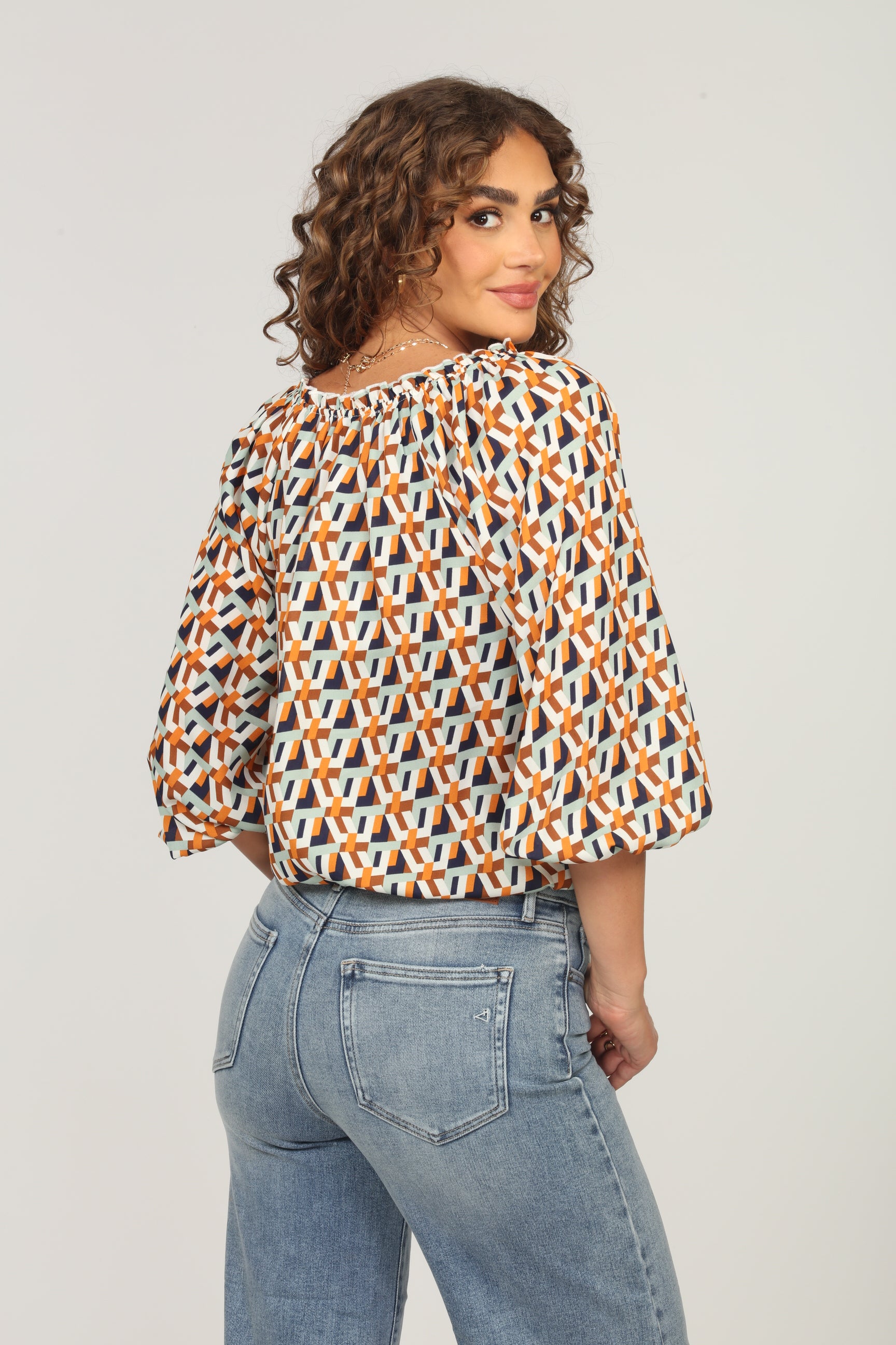 ChaCha Raglan Tie Blouse