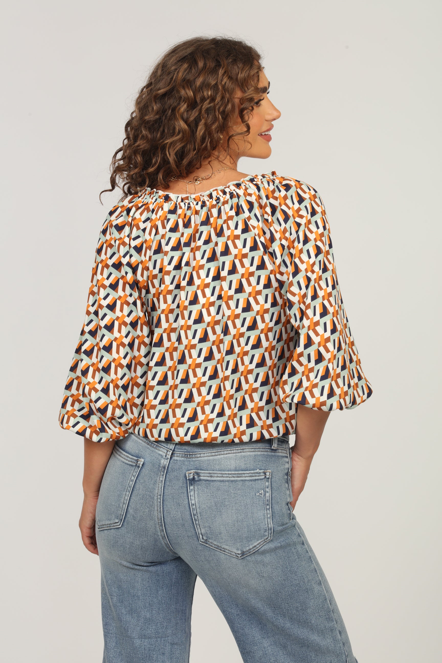 ChaCha Raglan Tie Blouse