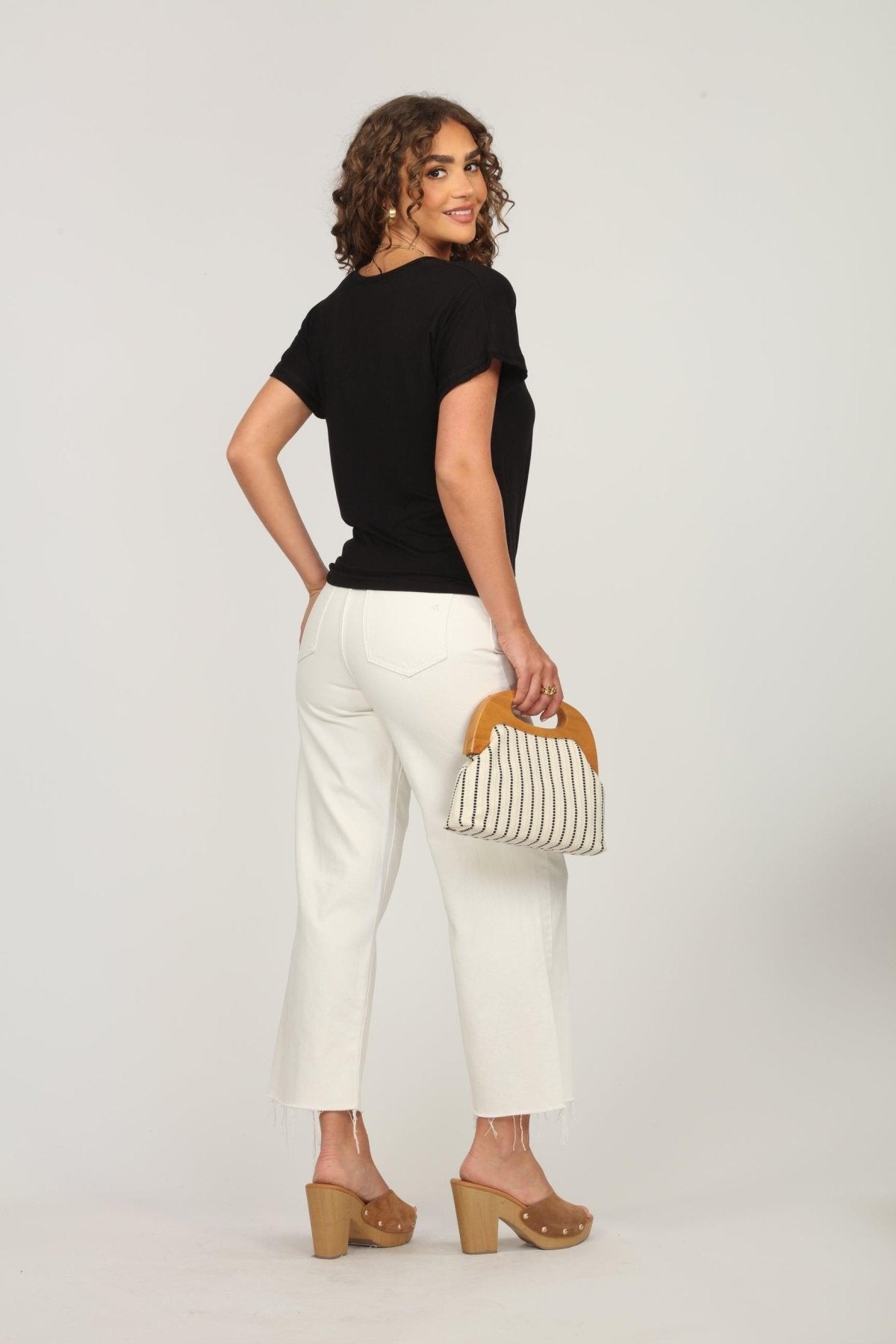 Black Tee with Front Tie-BEST SELLER