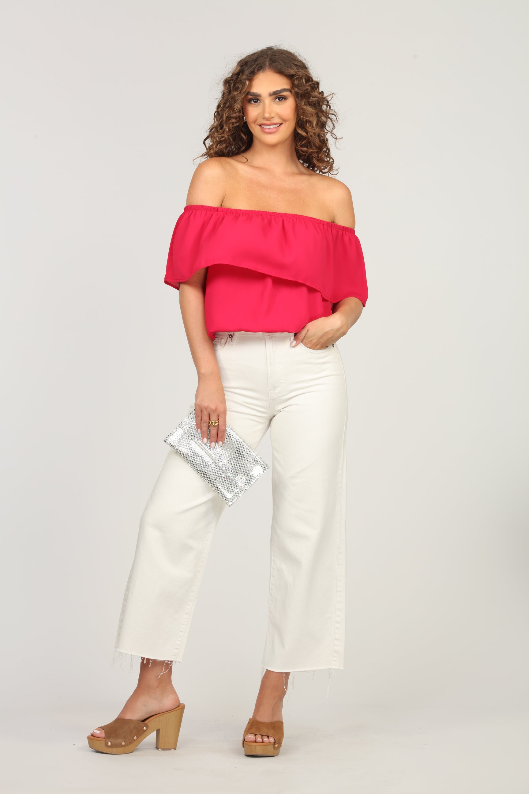 Strawberry Ruffle Tube Top-FINAL SALE