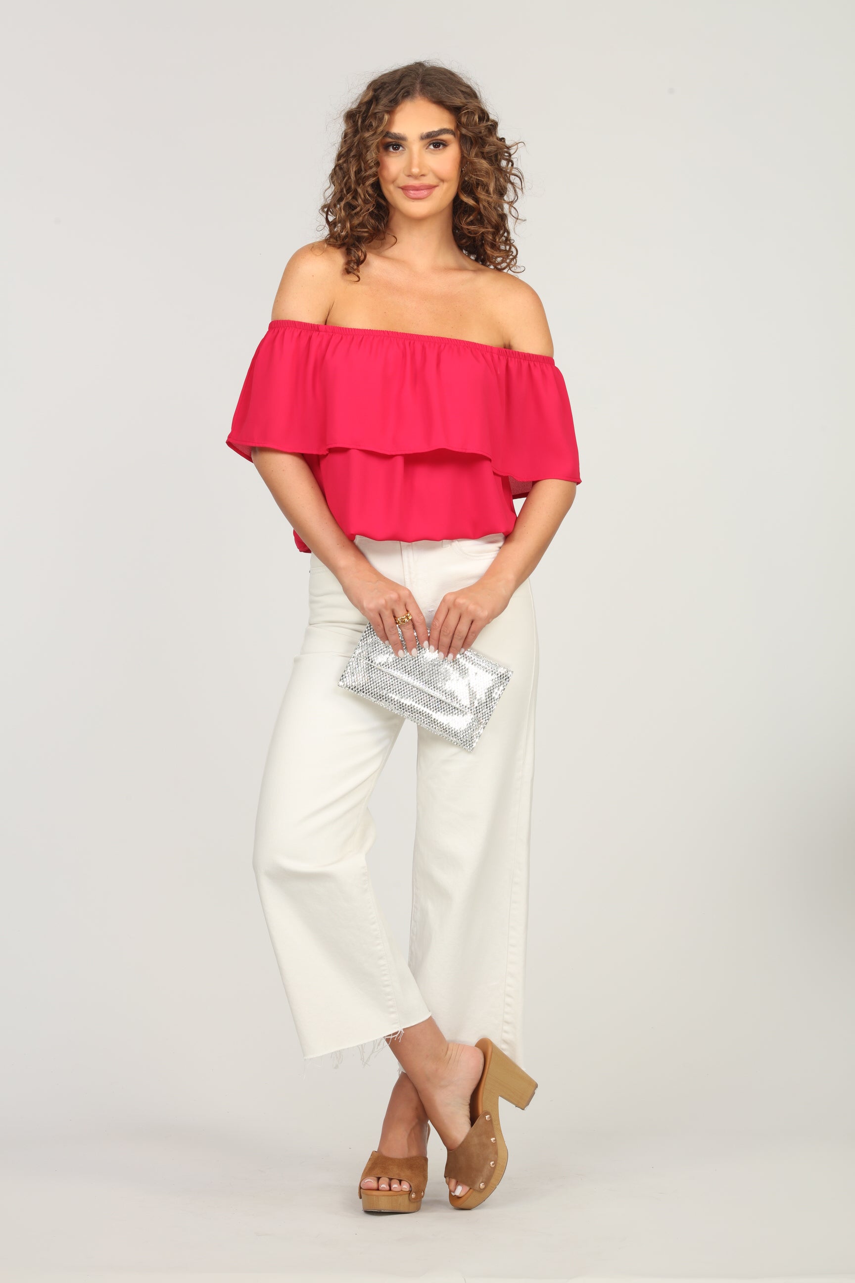Strawberry Ruffle Tube Top-FINAL SALE