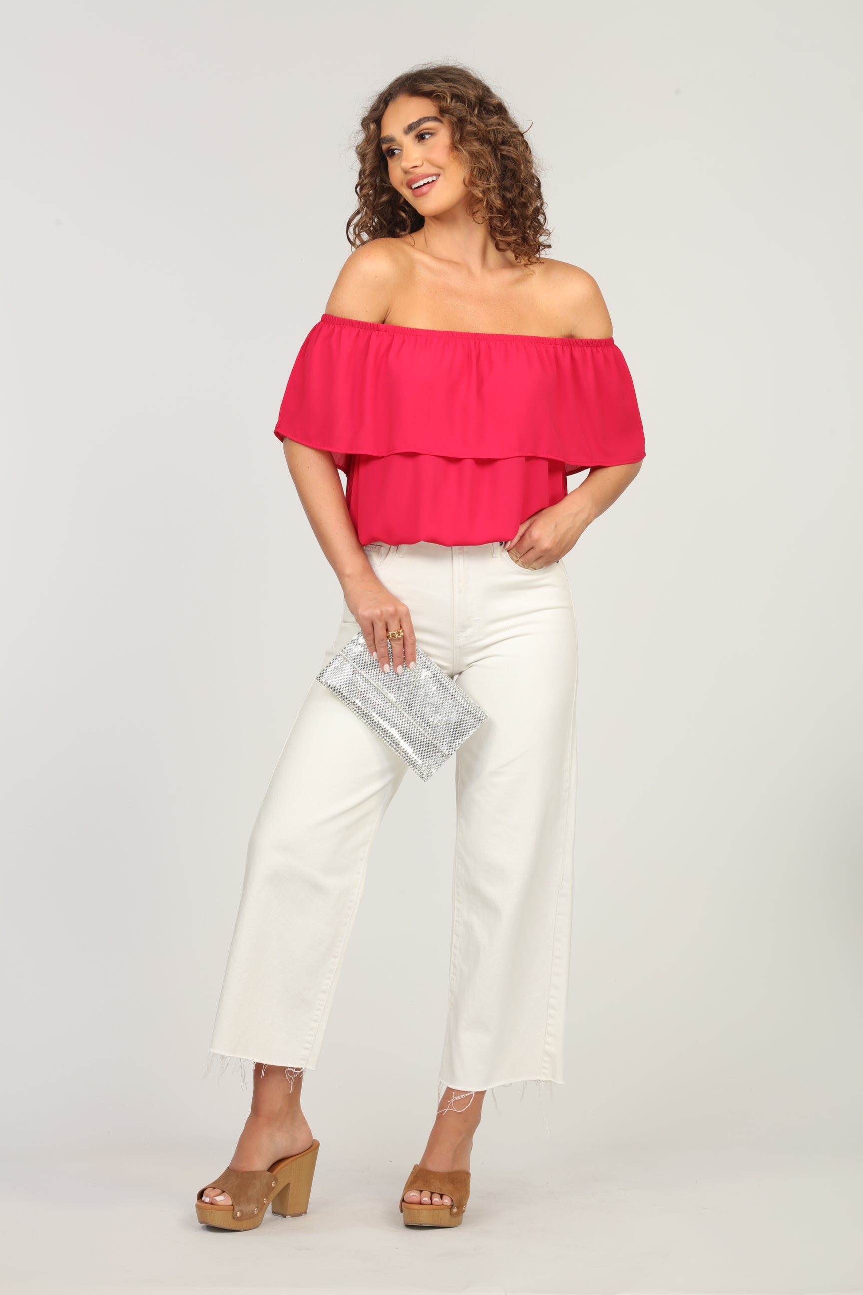 Strawberry Ruffle Tube Top-FINAL SALE