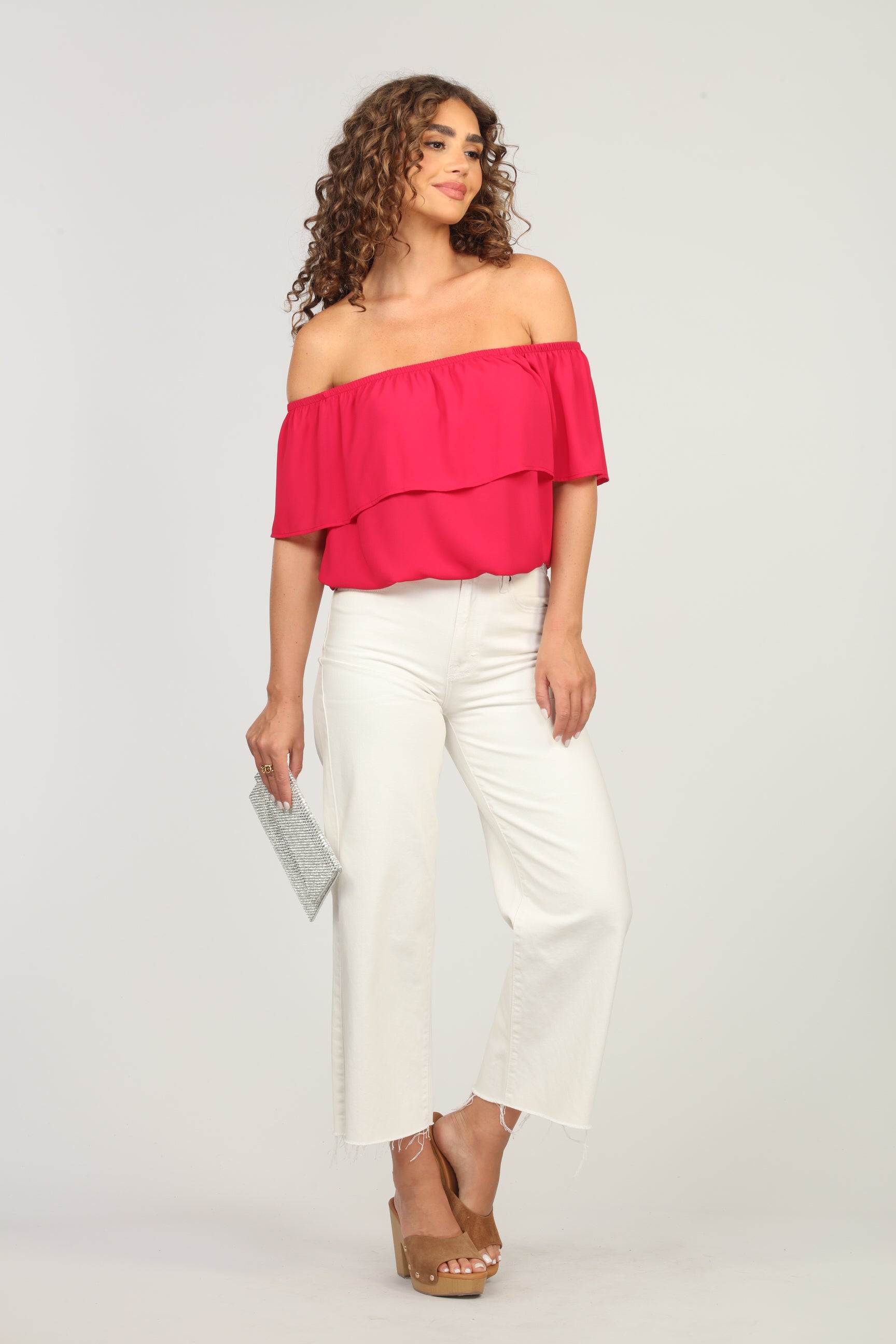 Strawberry Ruffle Tube Top-FINAL SALE