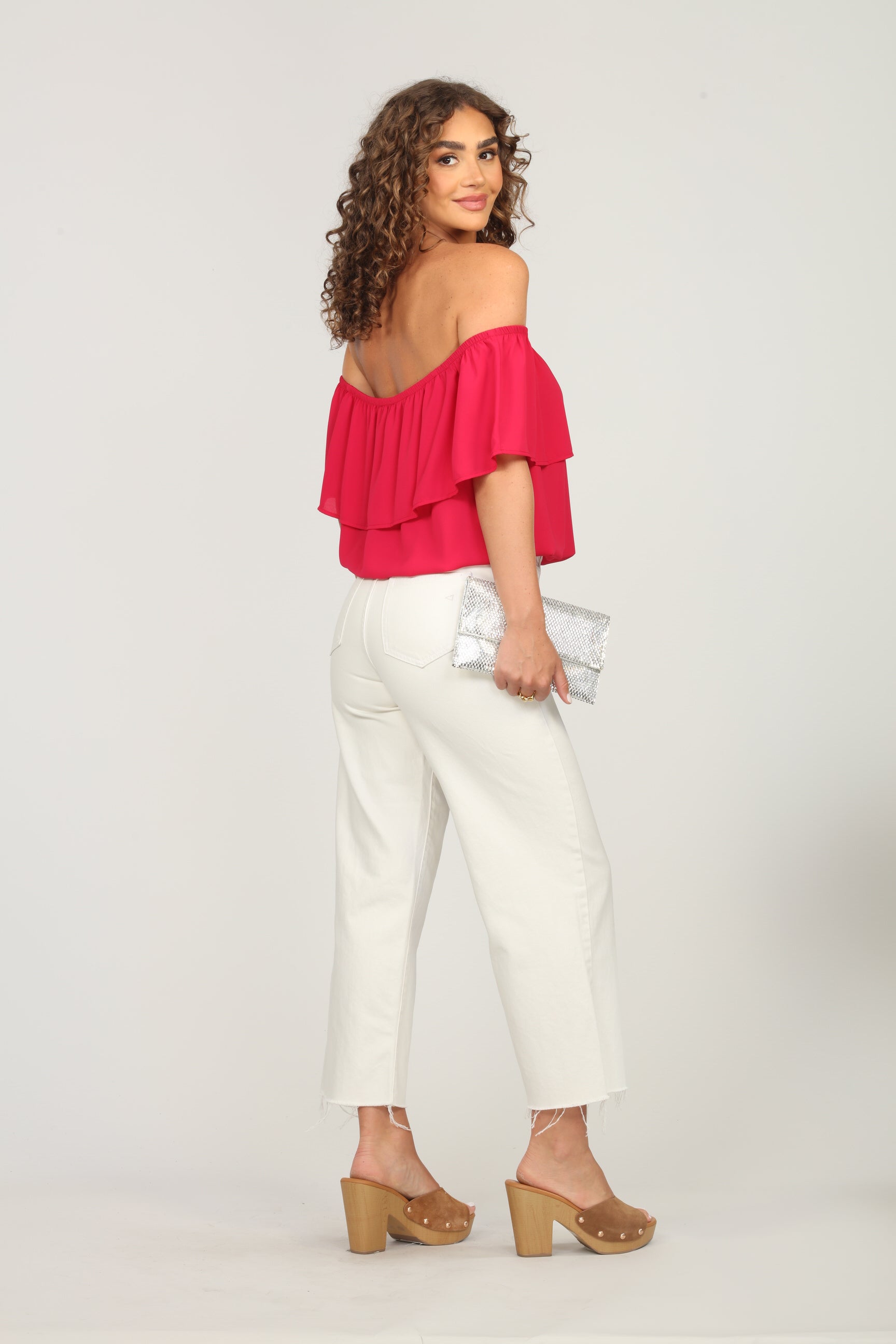 Strawberry Ruffle Tube Top-FINAL SALE
