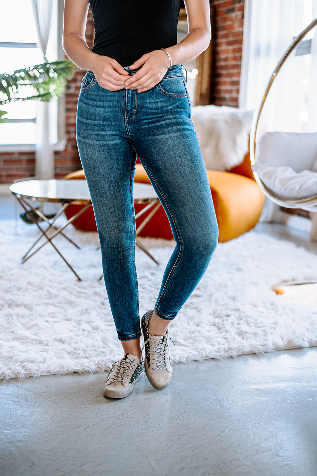 The Taylor Skinny Jean - Dark Blue- FINAL SALE