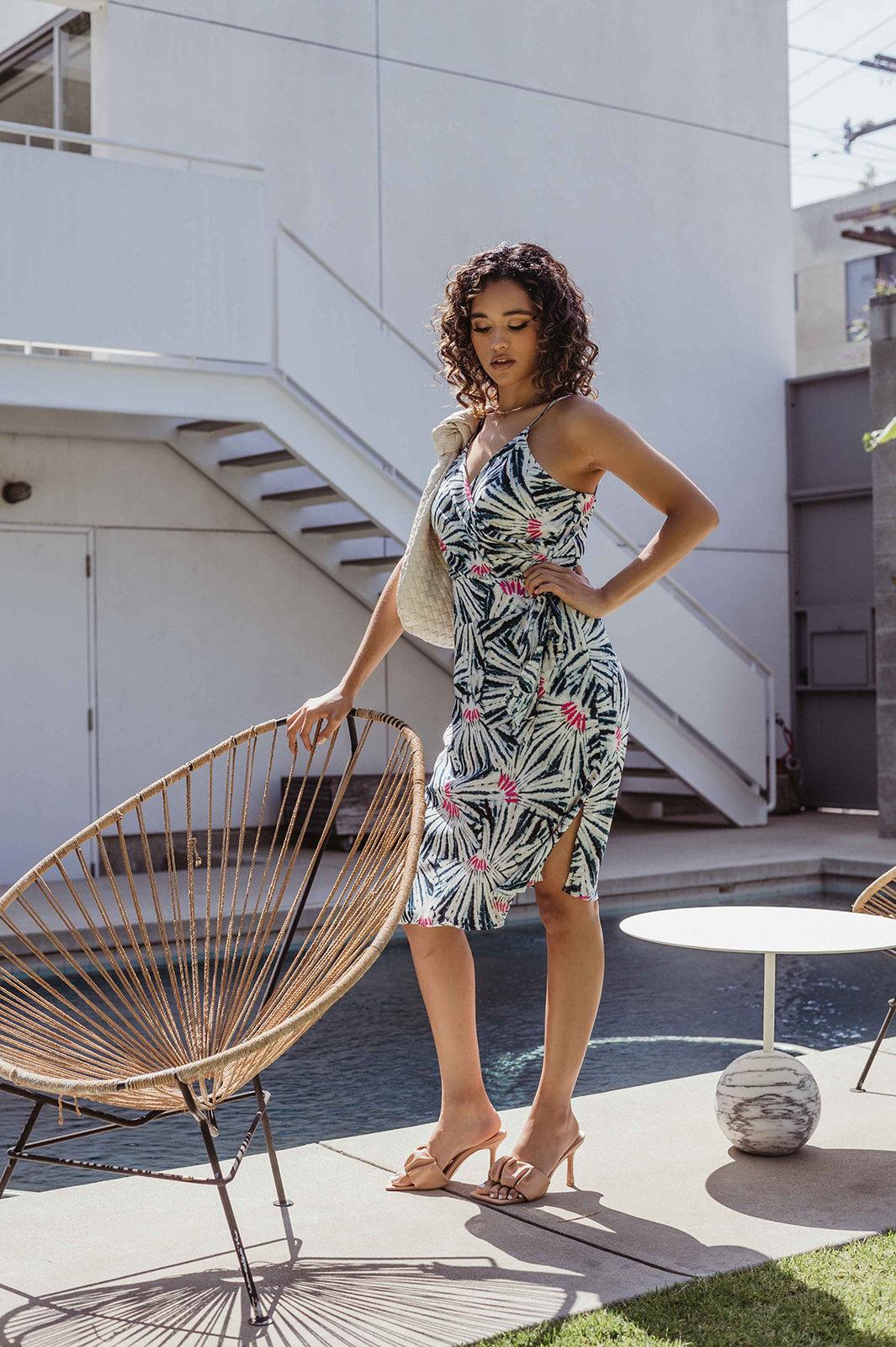 Wintour Woven Wrap Dress - FINAL SALE