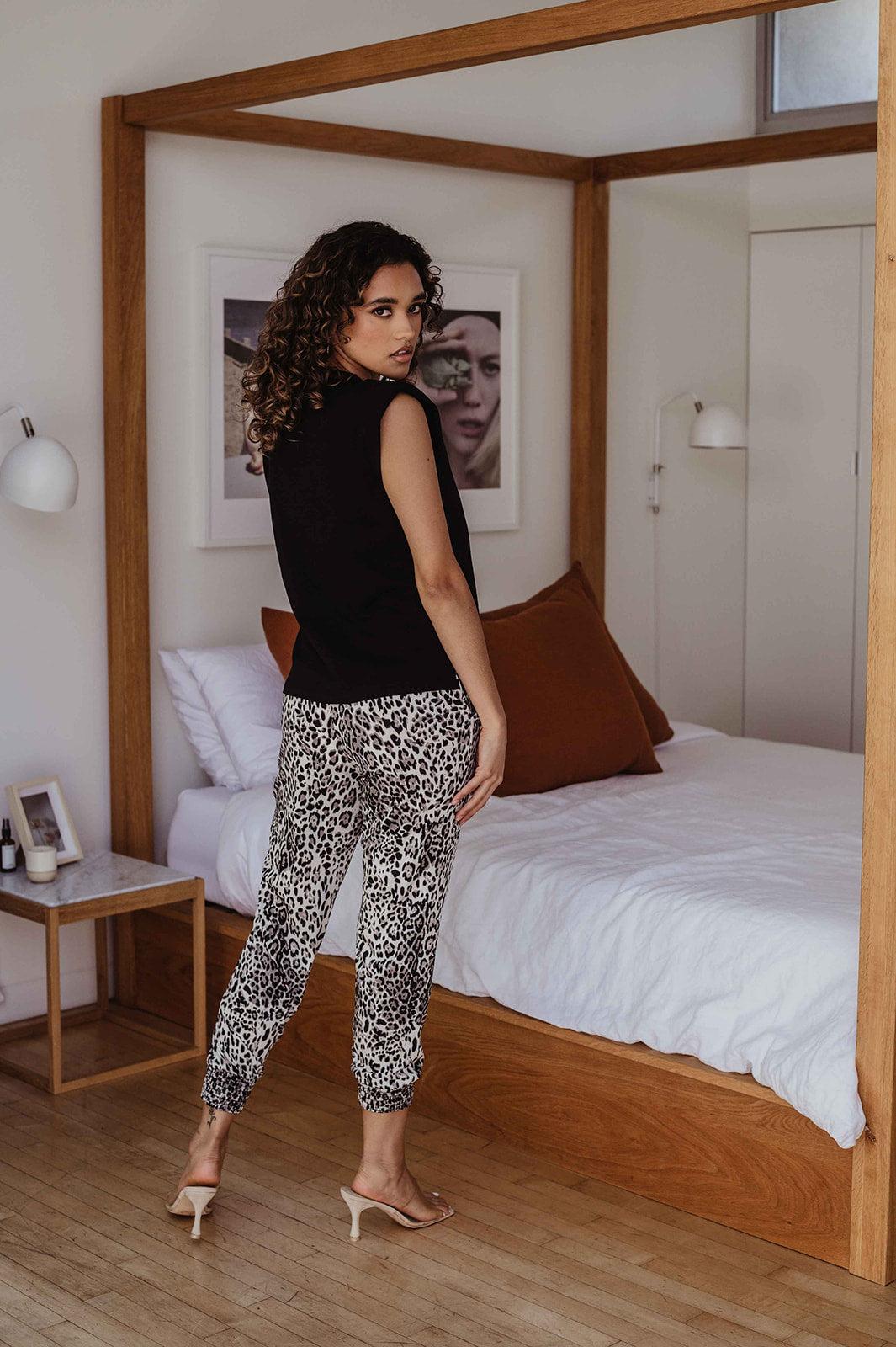 Black Cotton Tshirt with Shoulder Pads-FINAL SALE