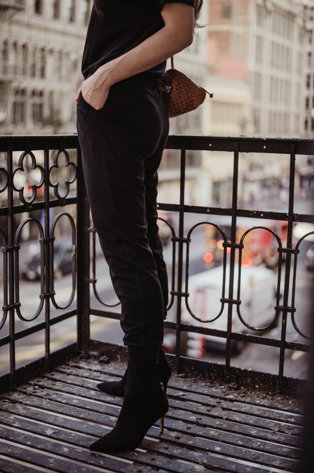 Soft Feel French Terry Jumpsuit-Black - BEST SELLER