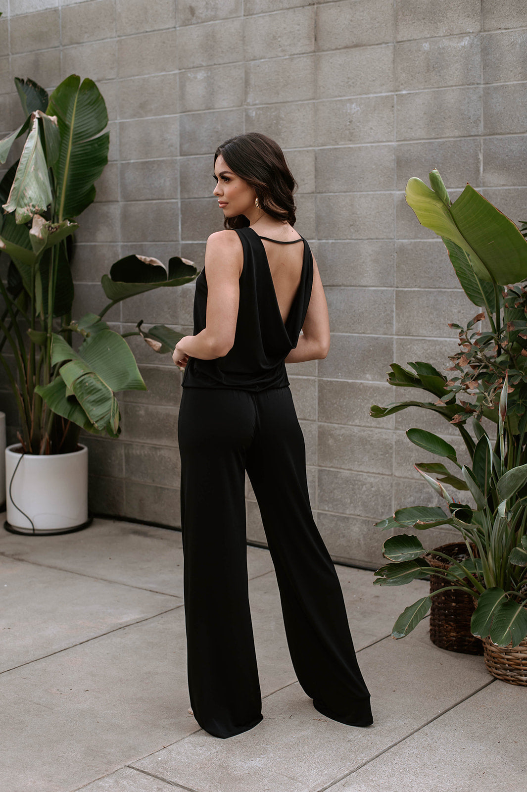 Camille Stretch Low Back Jumpsuit