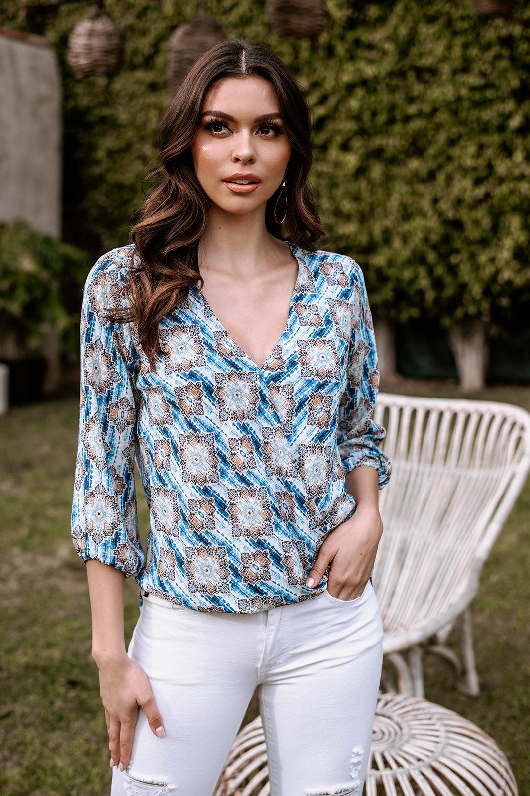 Kyrie Surplice Top- FINAL SALE