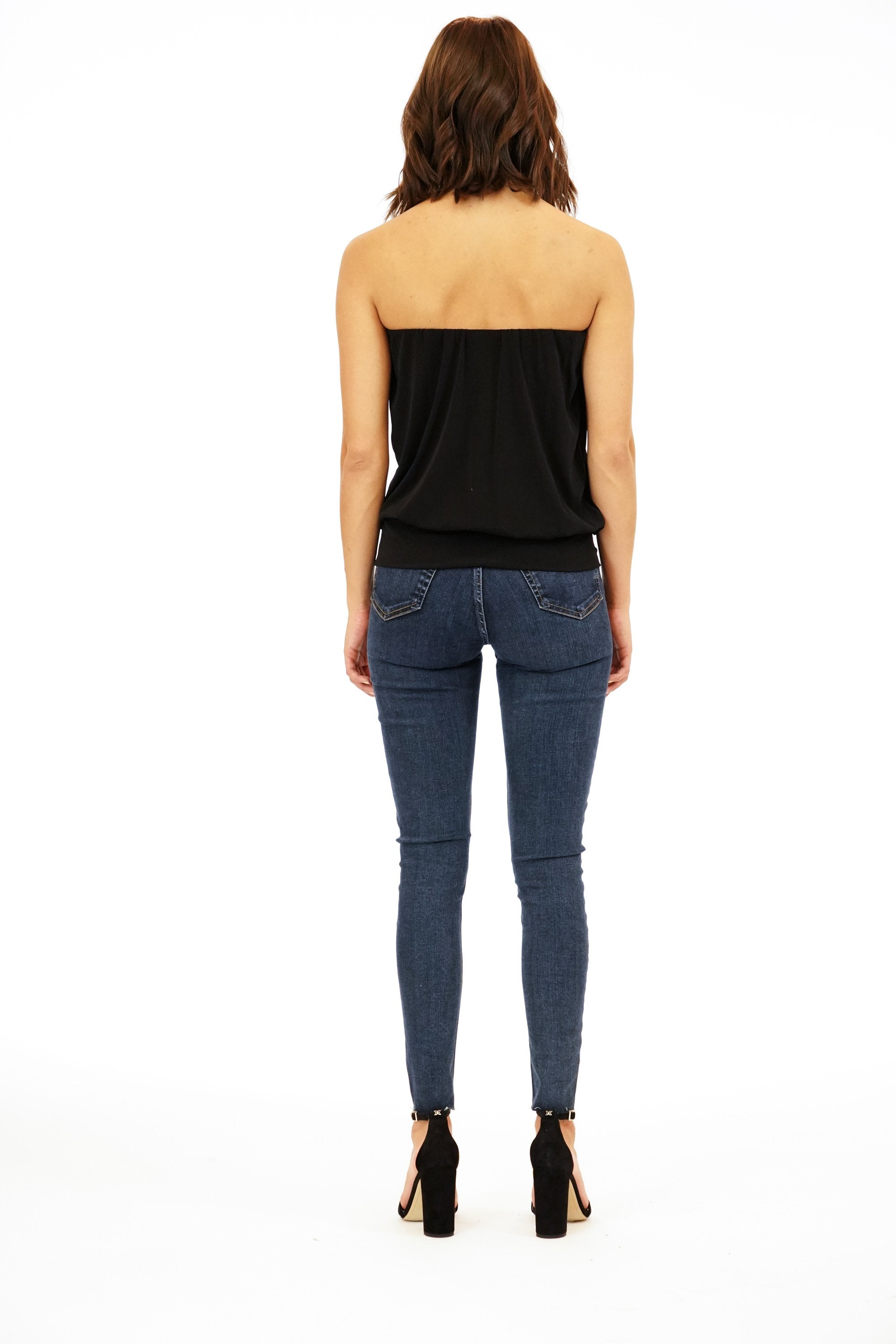 Black Stretch Tube Top-BEST SELLER