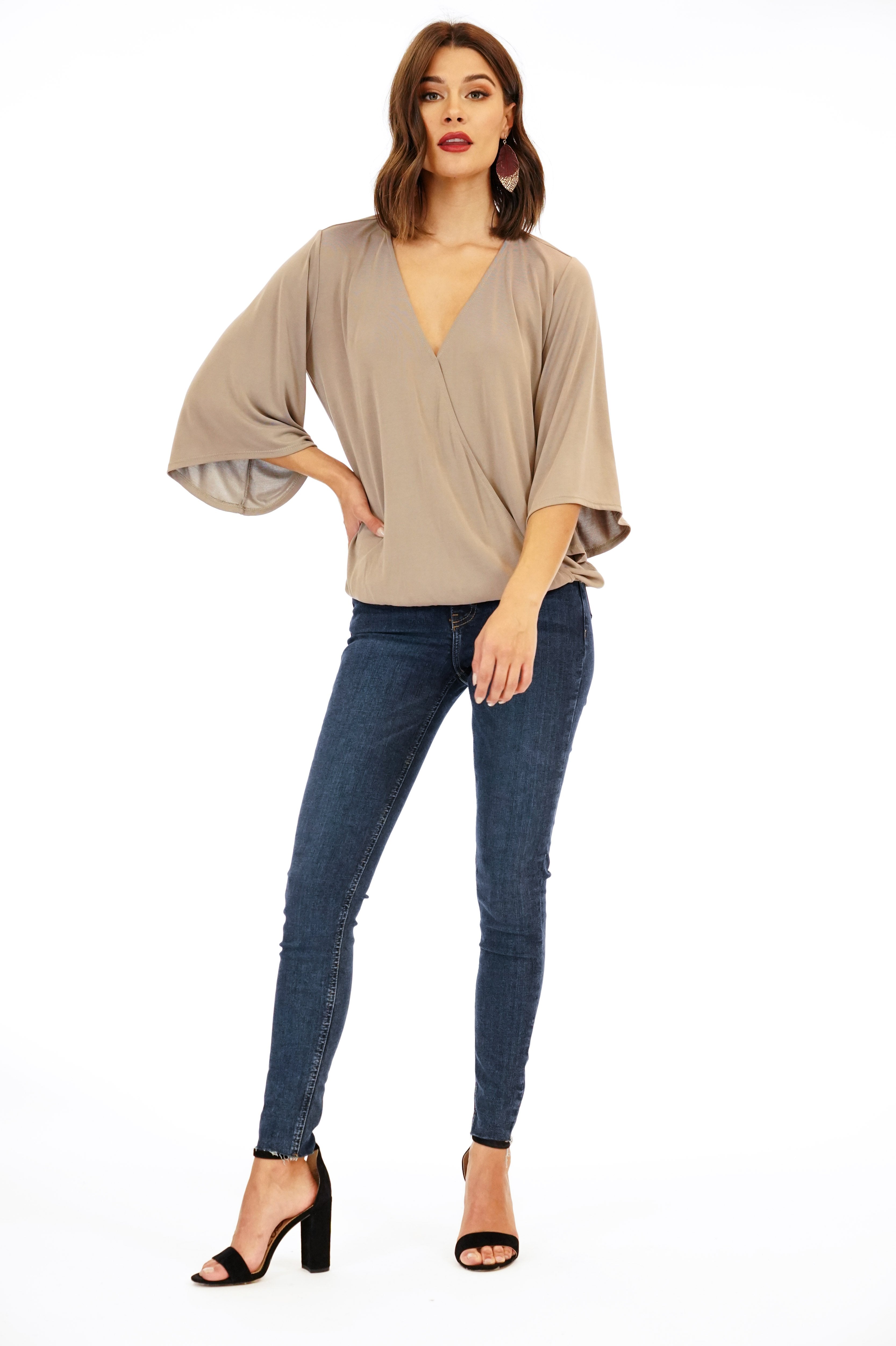 Chai Surplice Top-FINAL SALE