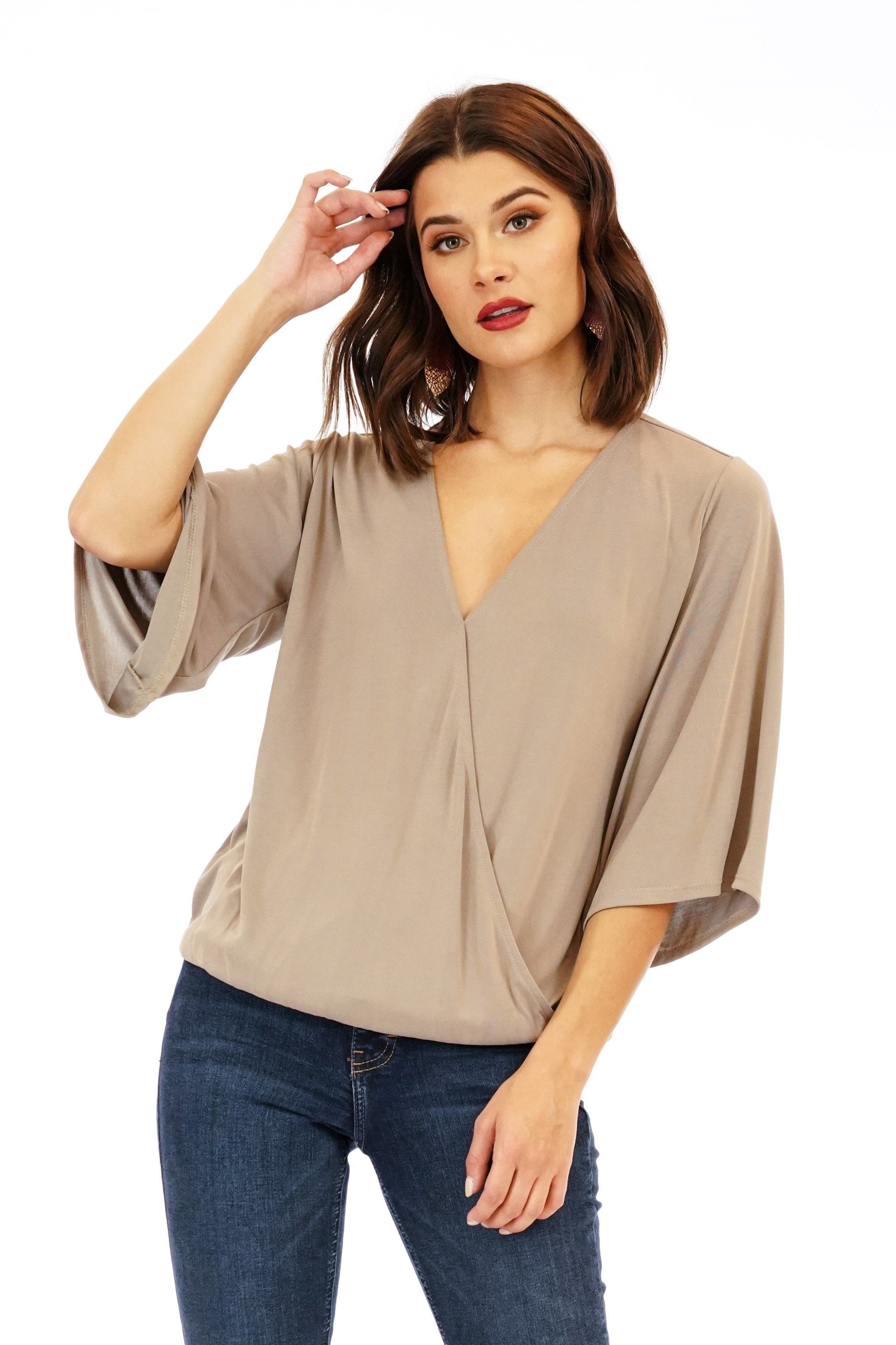 Chai Surplice Top-FINAL SALE
