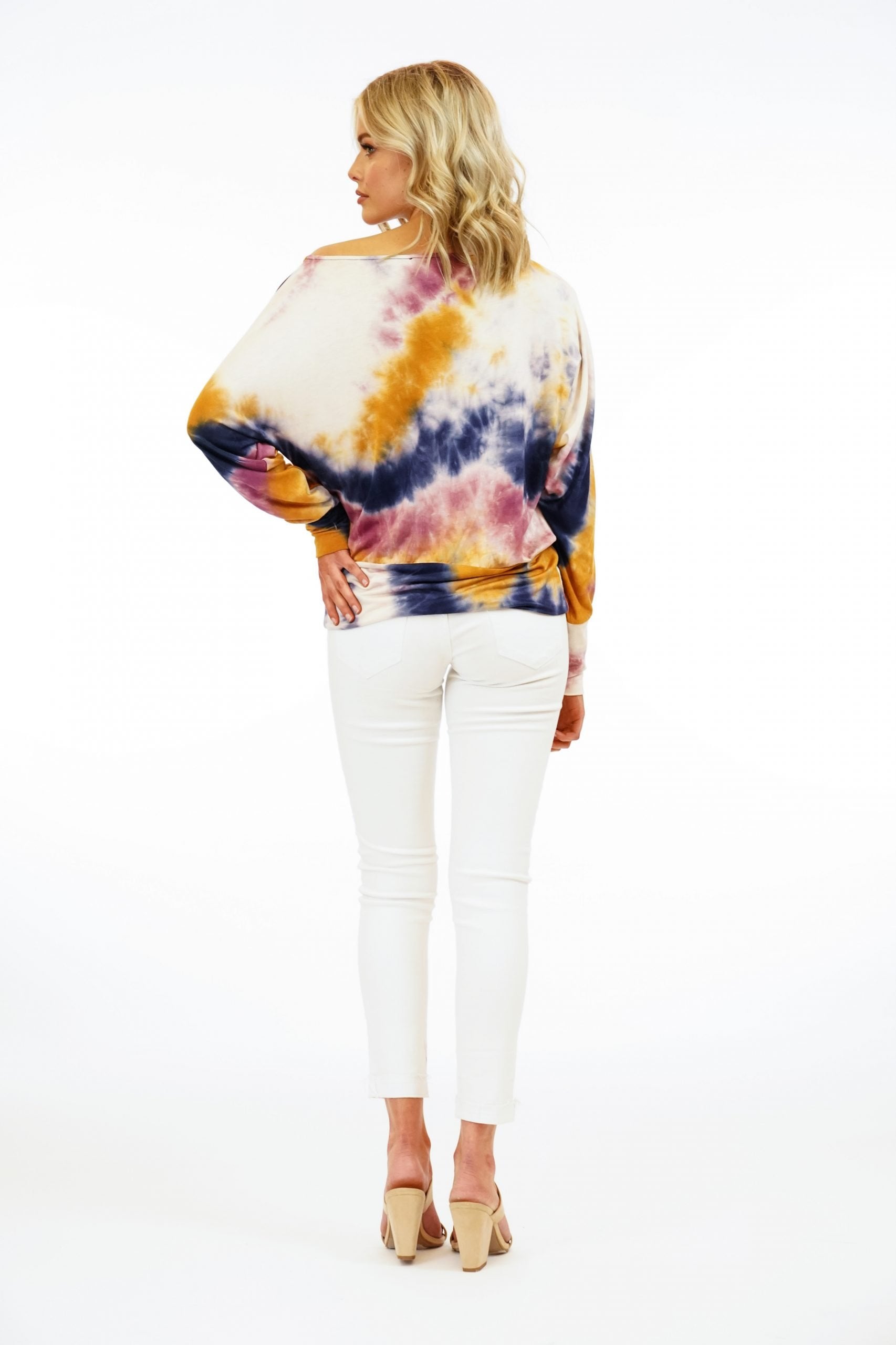 Sunrise Jersey Tie Dye Dolman Top