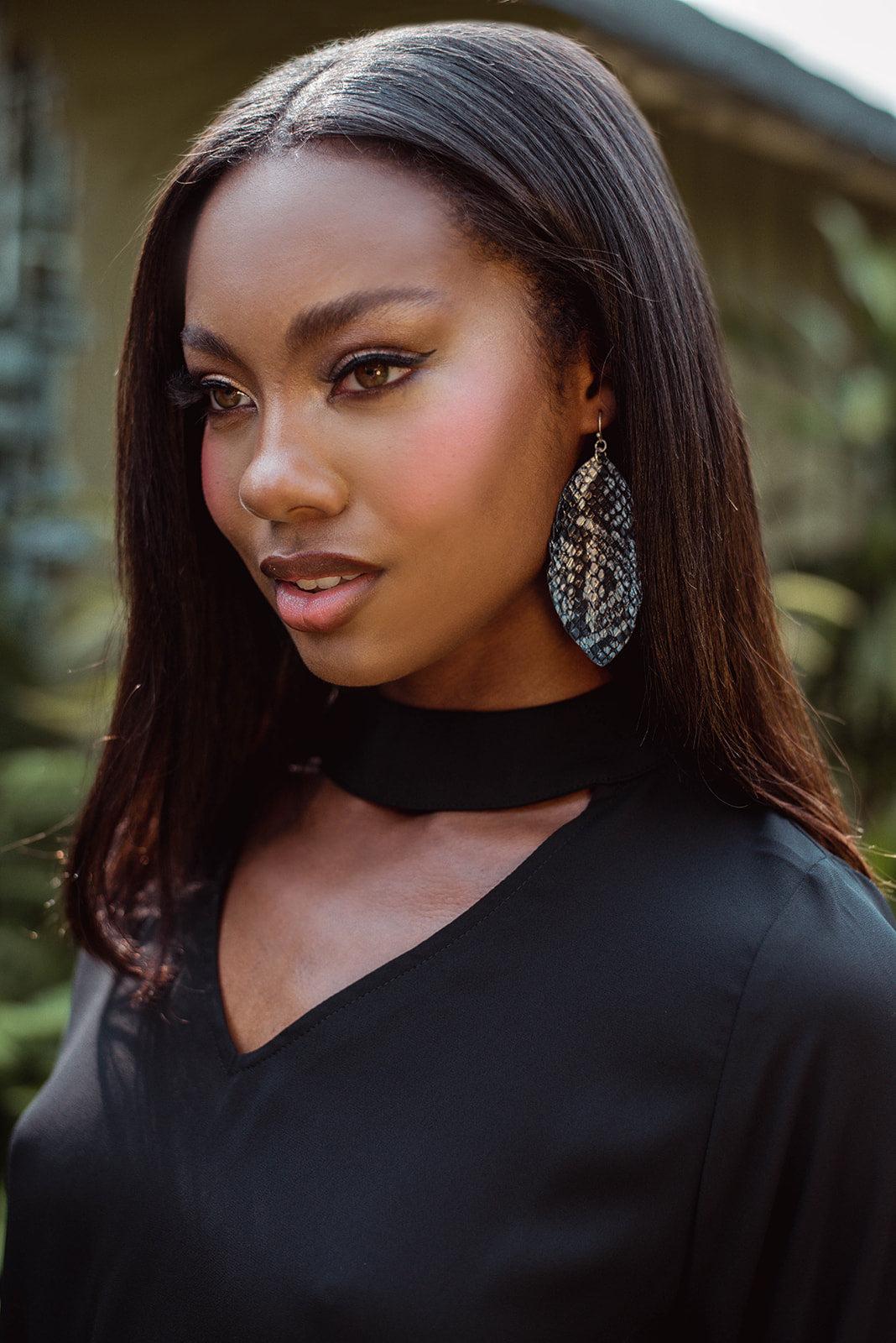 Black Cut Out Blouse - FINAL SALE