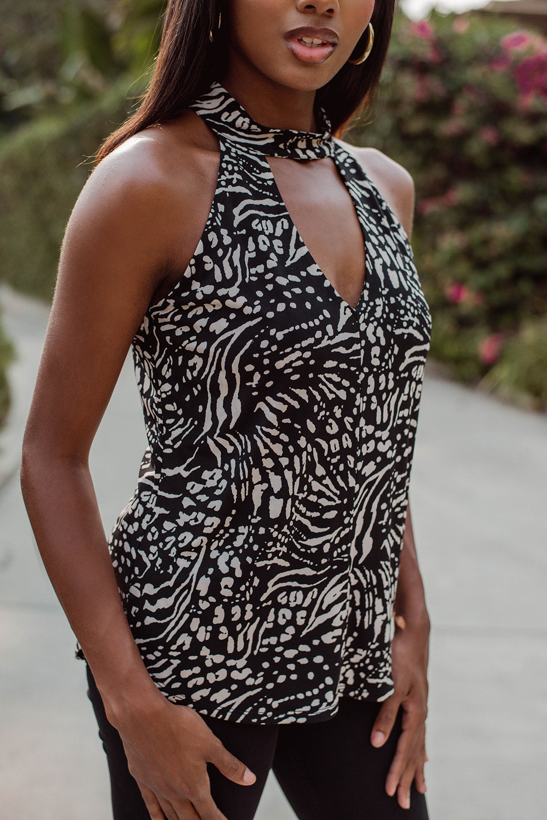 Jorja Stretch Cut Out Top-FINAL SALE