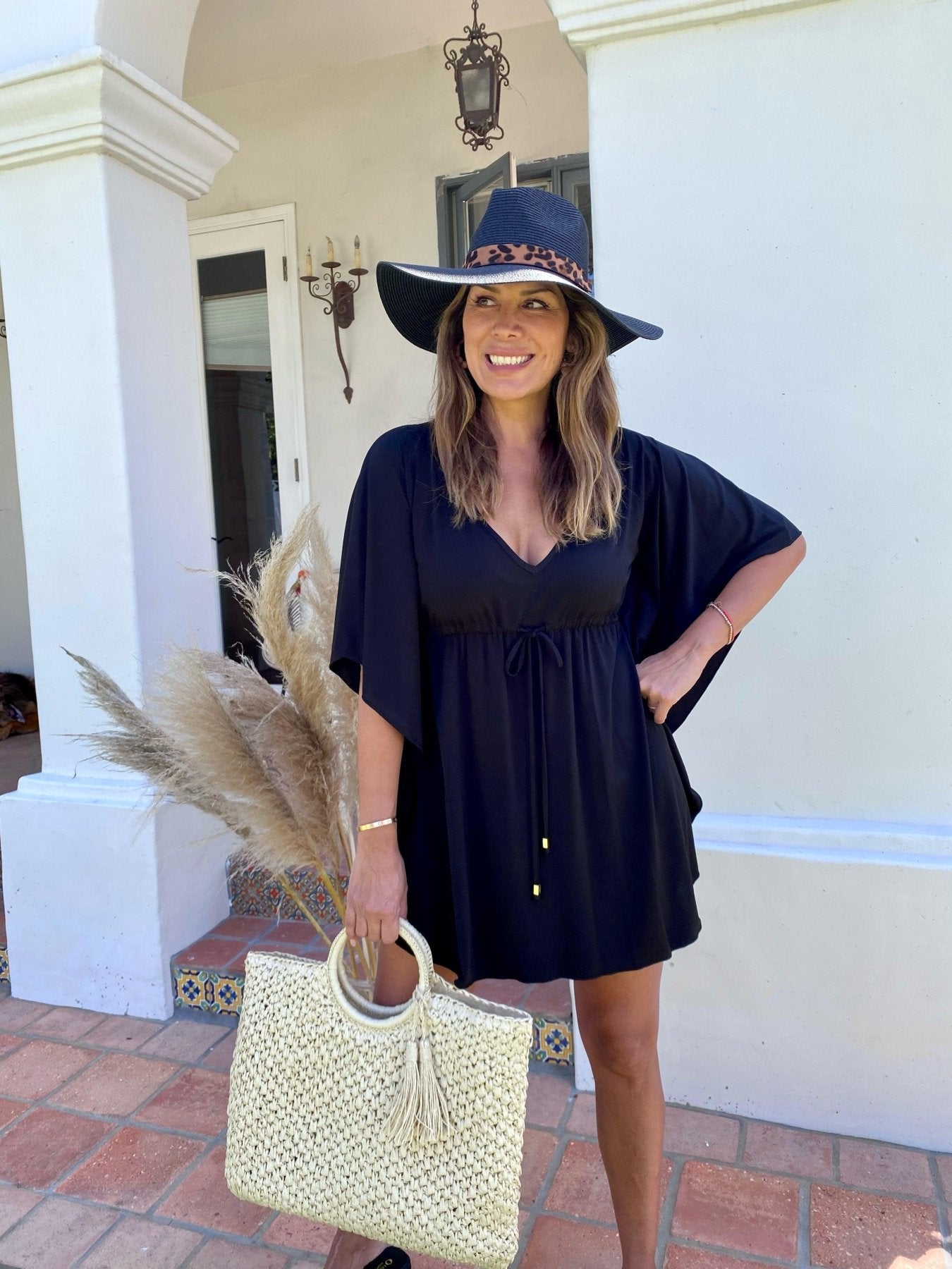 Black Stretch Tunic Dress-BEST SELLER