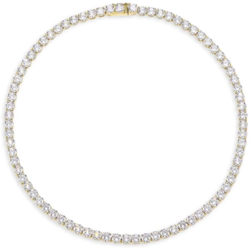 Sahira Karla Tennis Necklace - Gold Plated