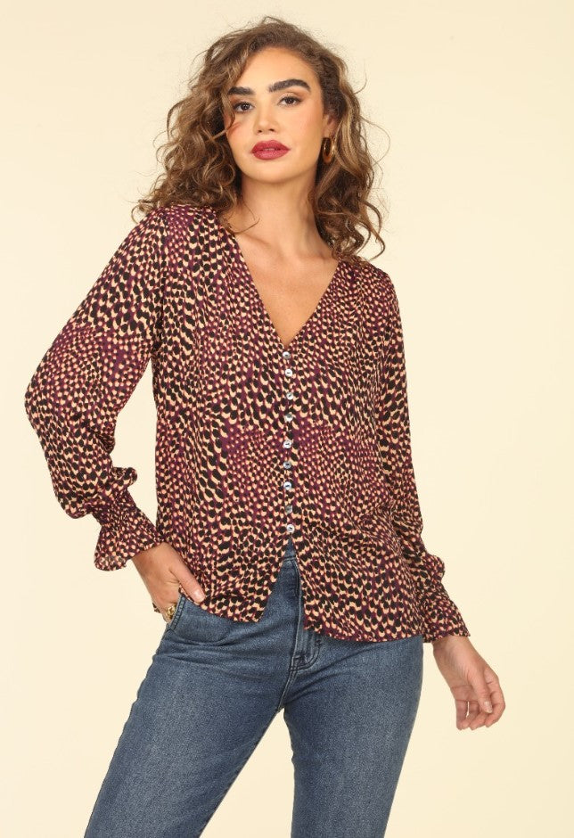 Cusco Button Down Blouse-FINAL SALE