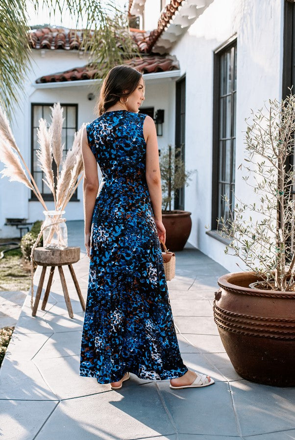 Garcelle Stretch V-Neck Maxi Dress