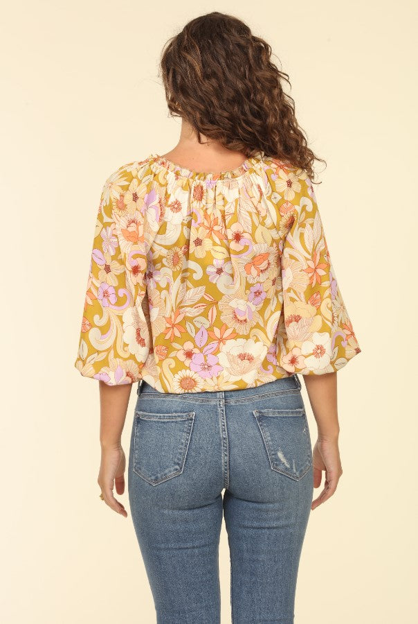 Nicky Raglan Tie Blouse-FINAL SALE