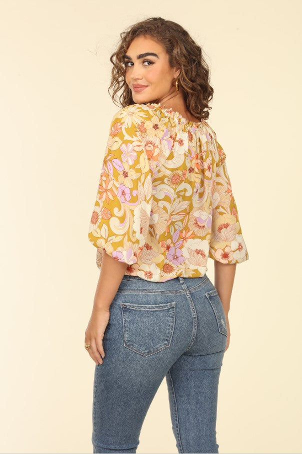 Nicky Raglan Tie Blouse-FINAL SALE
