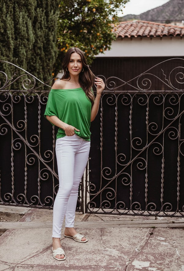 Lime Cupro OTS Top