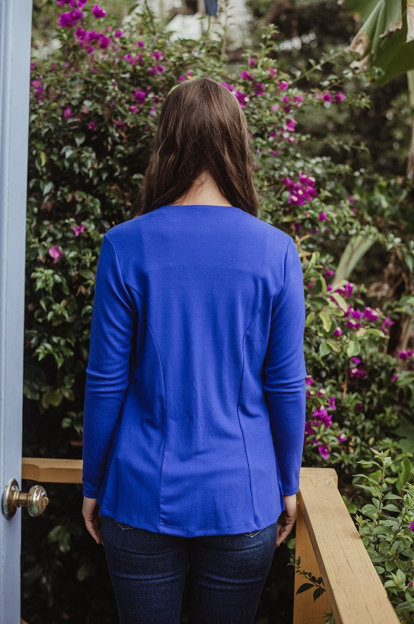 Royal Soft Ponti Drape Blazer-FINAL SALE
