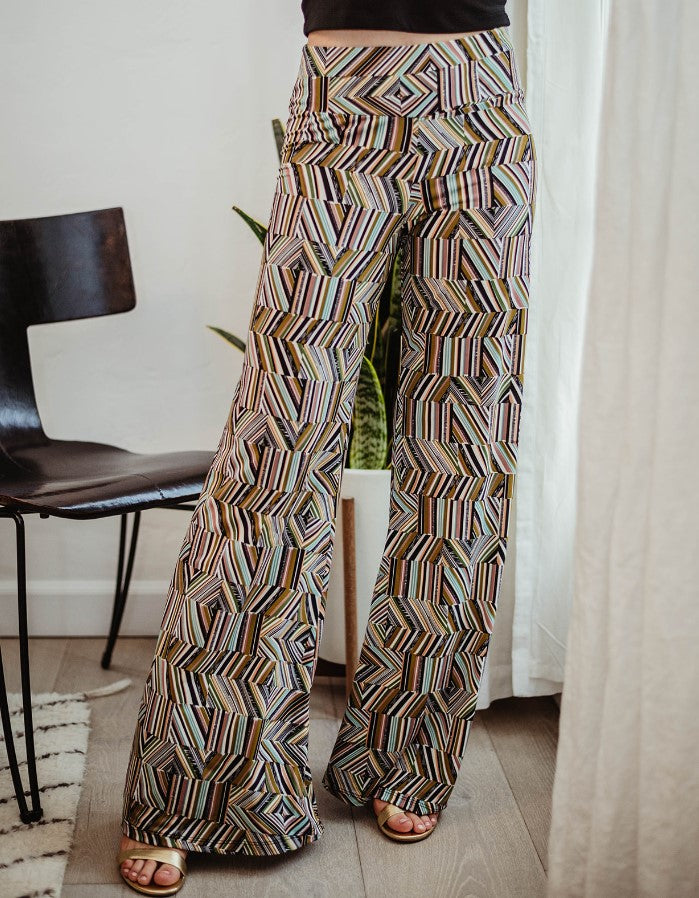 Zama Stretch Flare Leg Pants-FINAL SALE