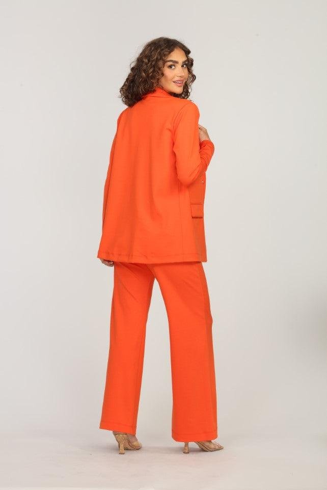 Mandarin Ponti Flare Leg Pants-FINAL SALE