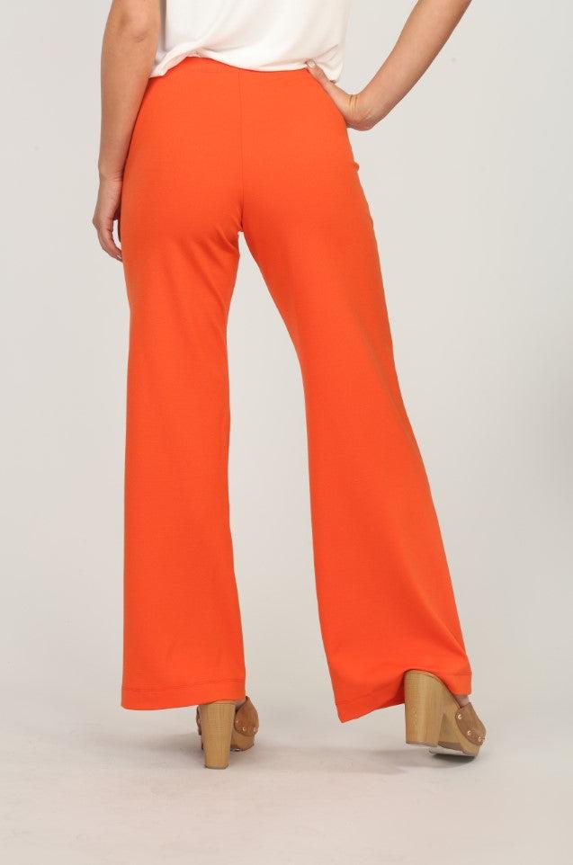 Mandarin Ponti Flare Leg Pants-FINAL SALE