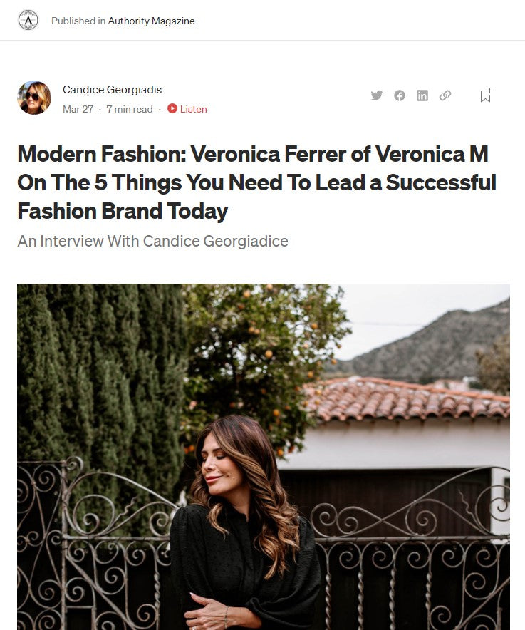 Veronica M Featured on Authority Magazine