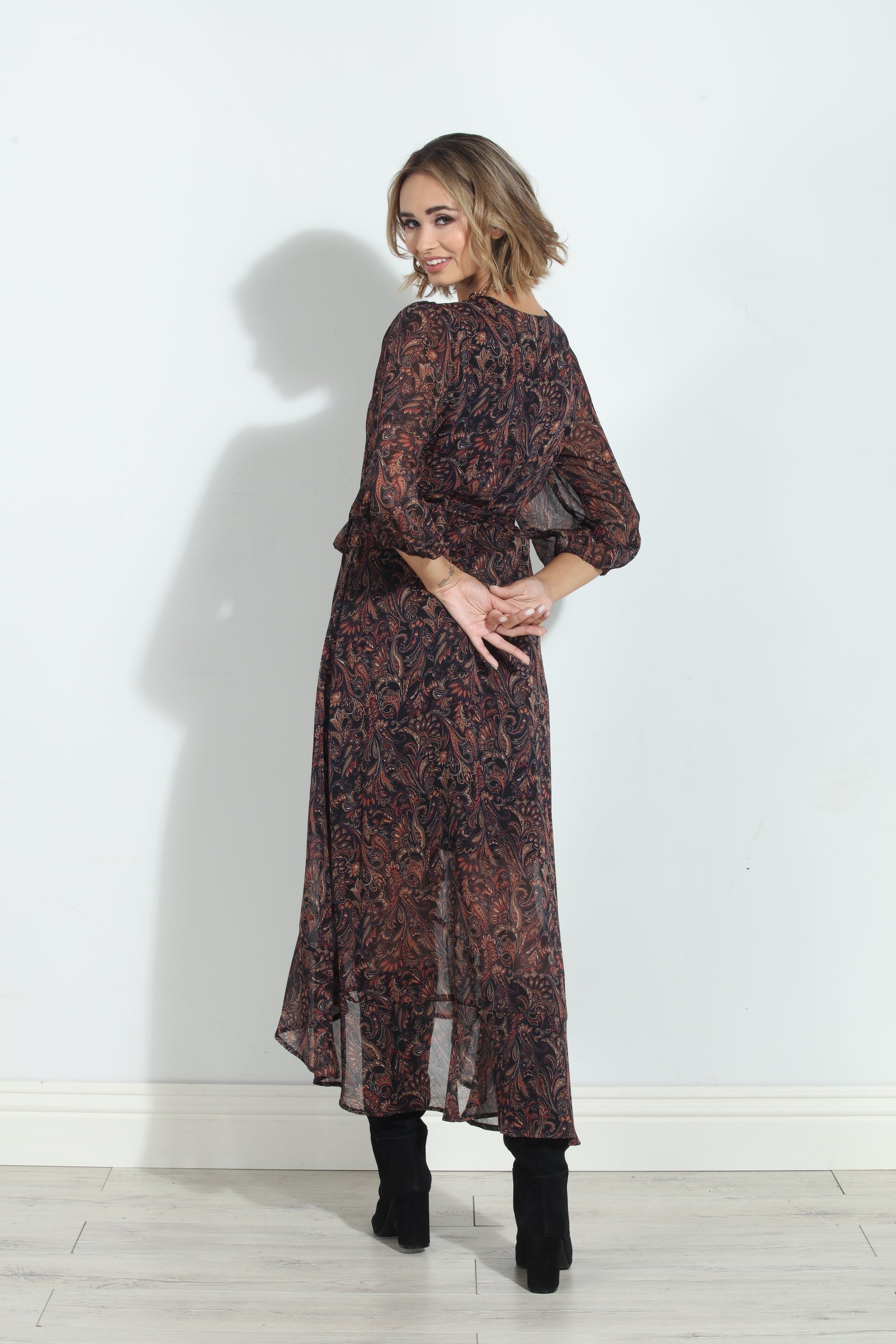 Jeremiah Chiffon Wrap Dress