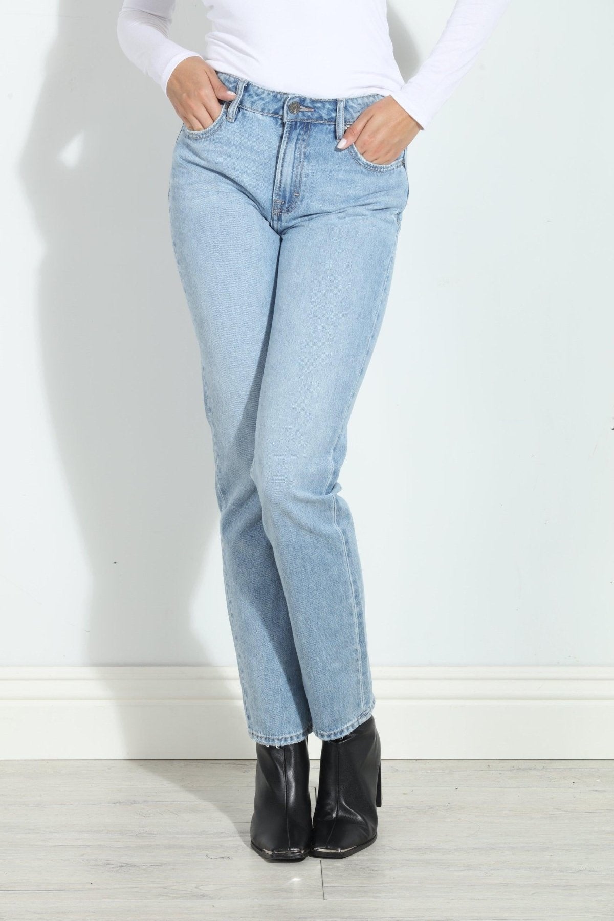 Tracey High Rise Straight Jeans-FINAL SALE