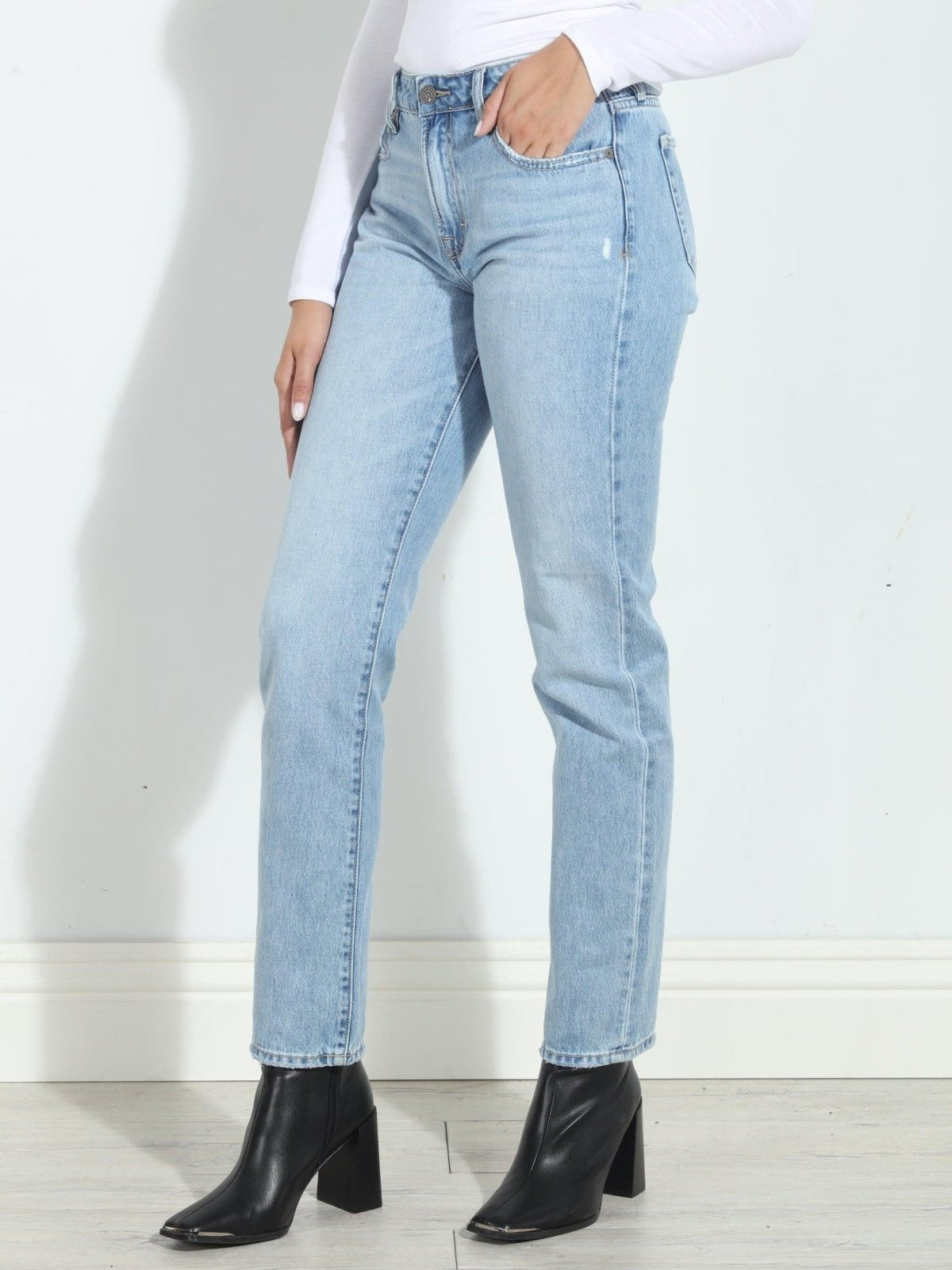 Tracey High Rise Straight Jeans-FINAL SALE