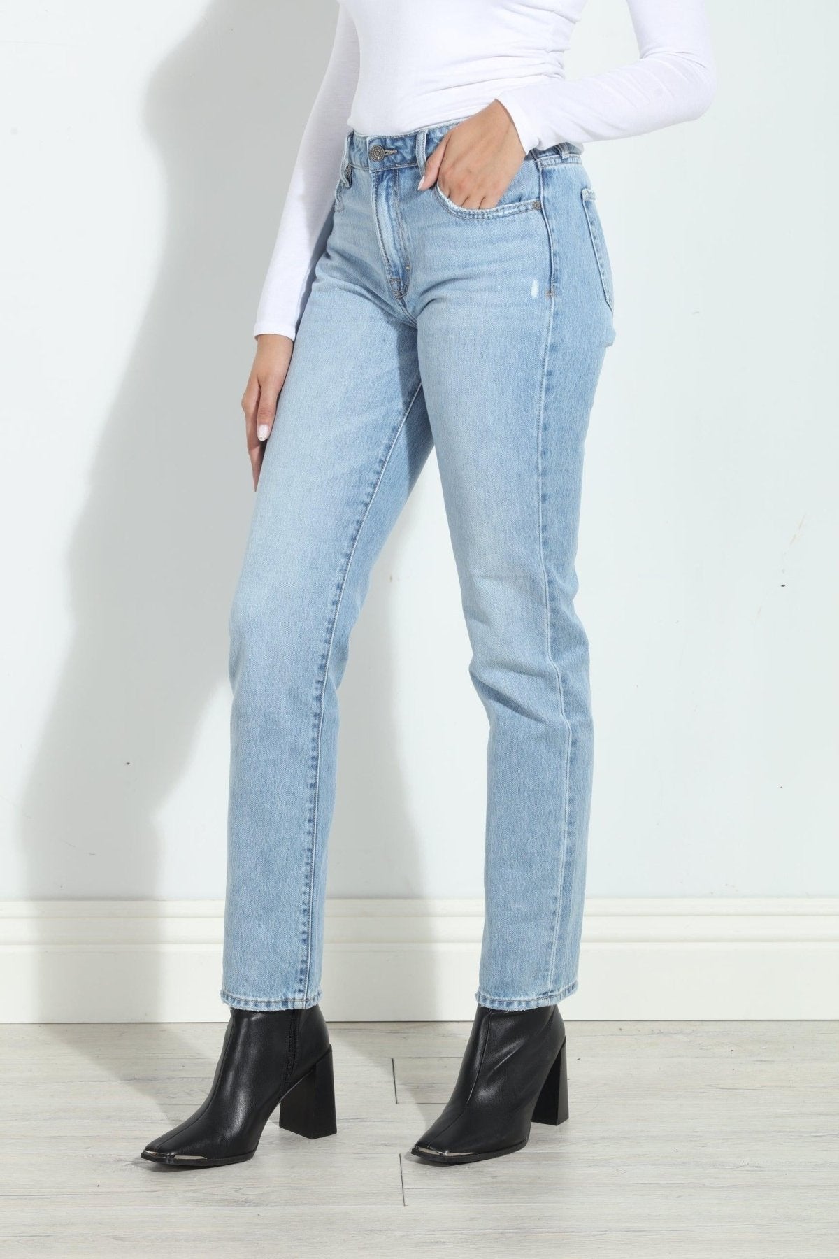 Tracey High Rise Straight Jeans-FINAL SALE