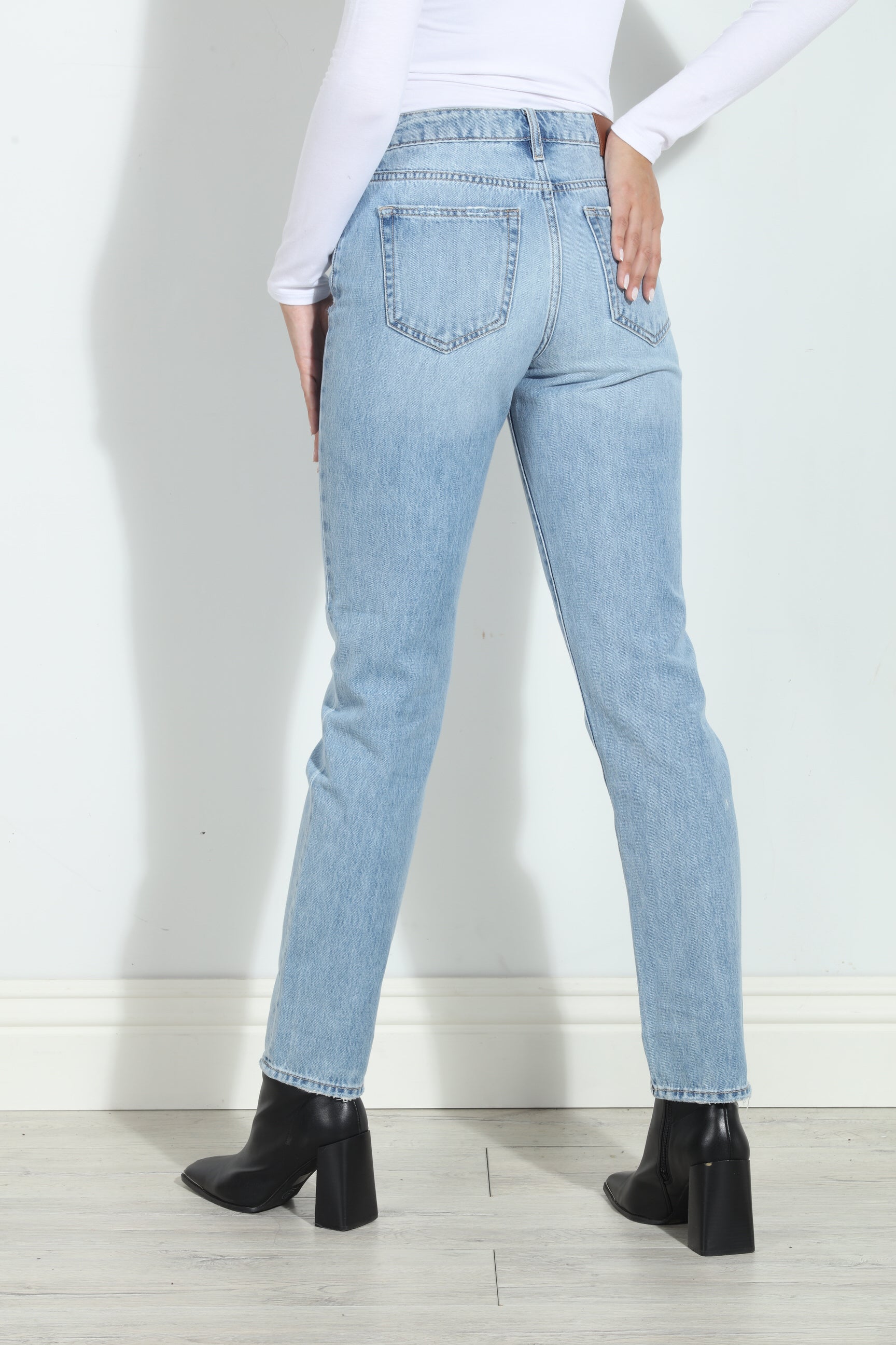 Tracey High Rise Straight Jeans