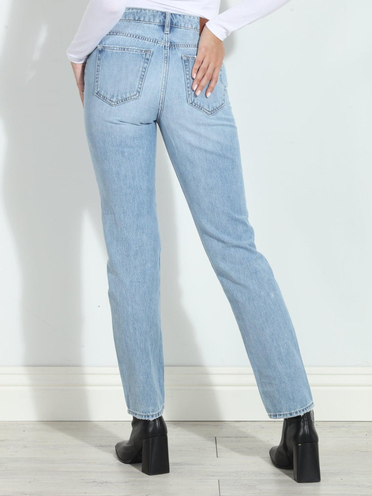 Tracey High Rise Straight Jeans-FINAL SALE