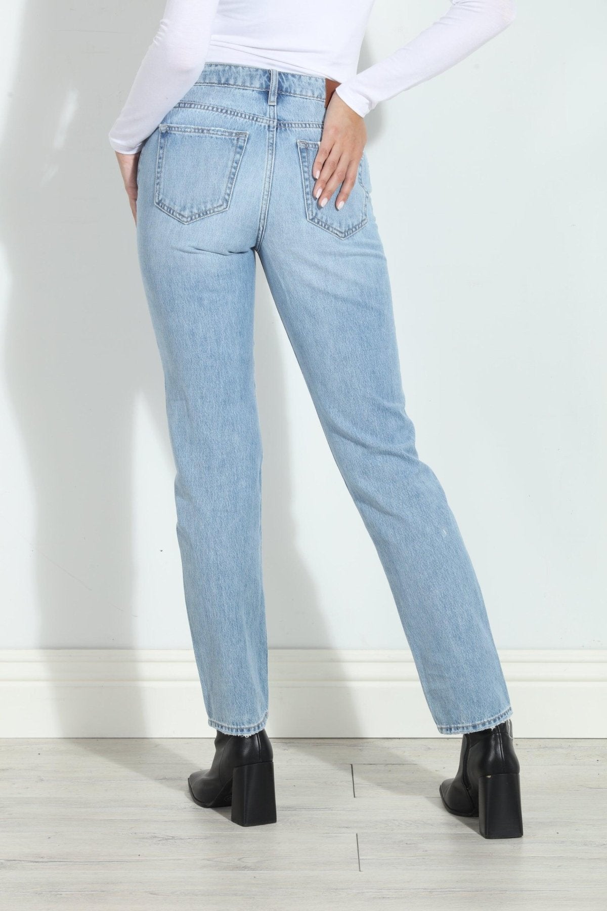 Tracey High Rise Straight Jeans-FINAL SALE