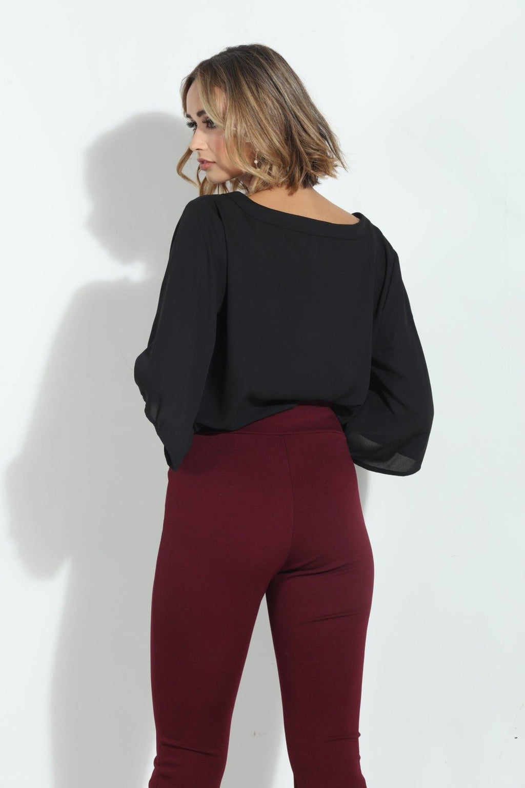 Onyx Surplice Top-BEST SELLER
