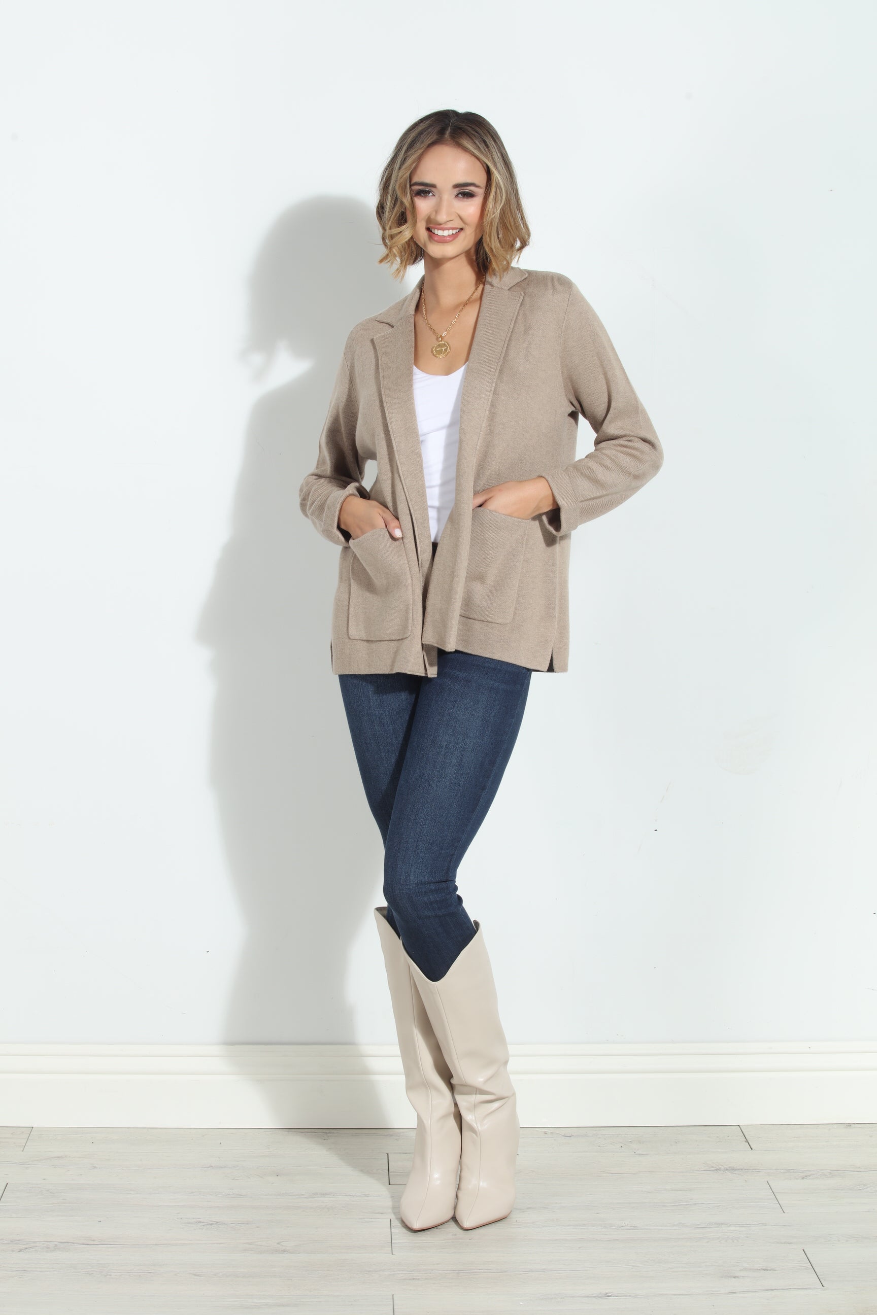 Splendid Estelle Jacket- Heather Camel