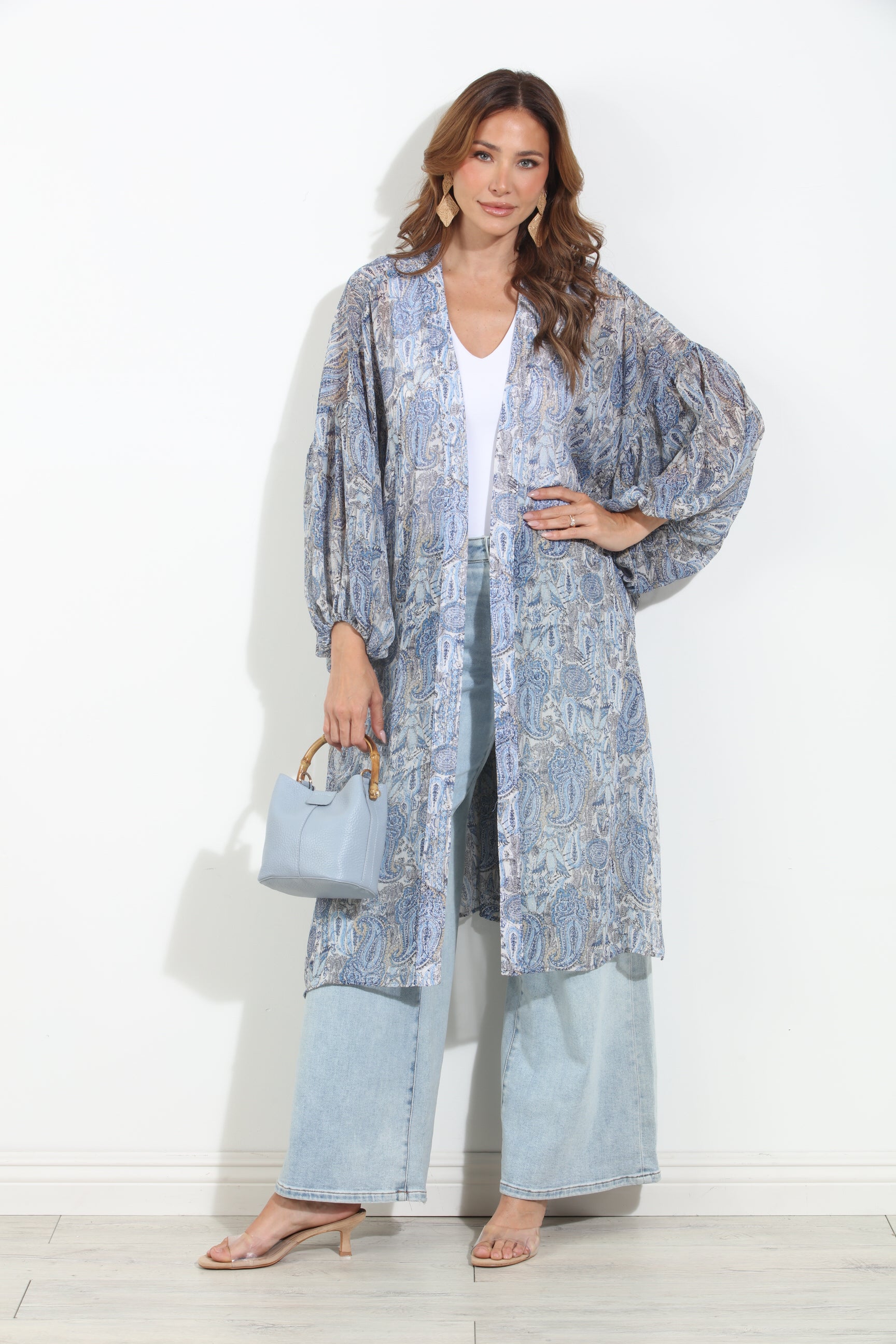 Kriss Chiffon Midi Kimono