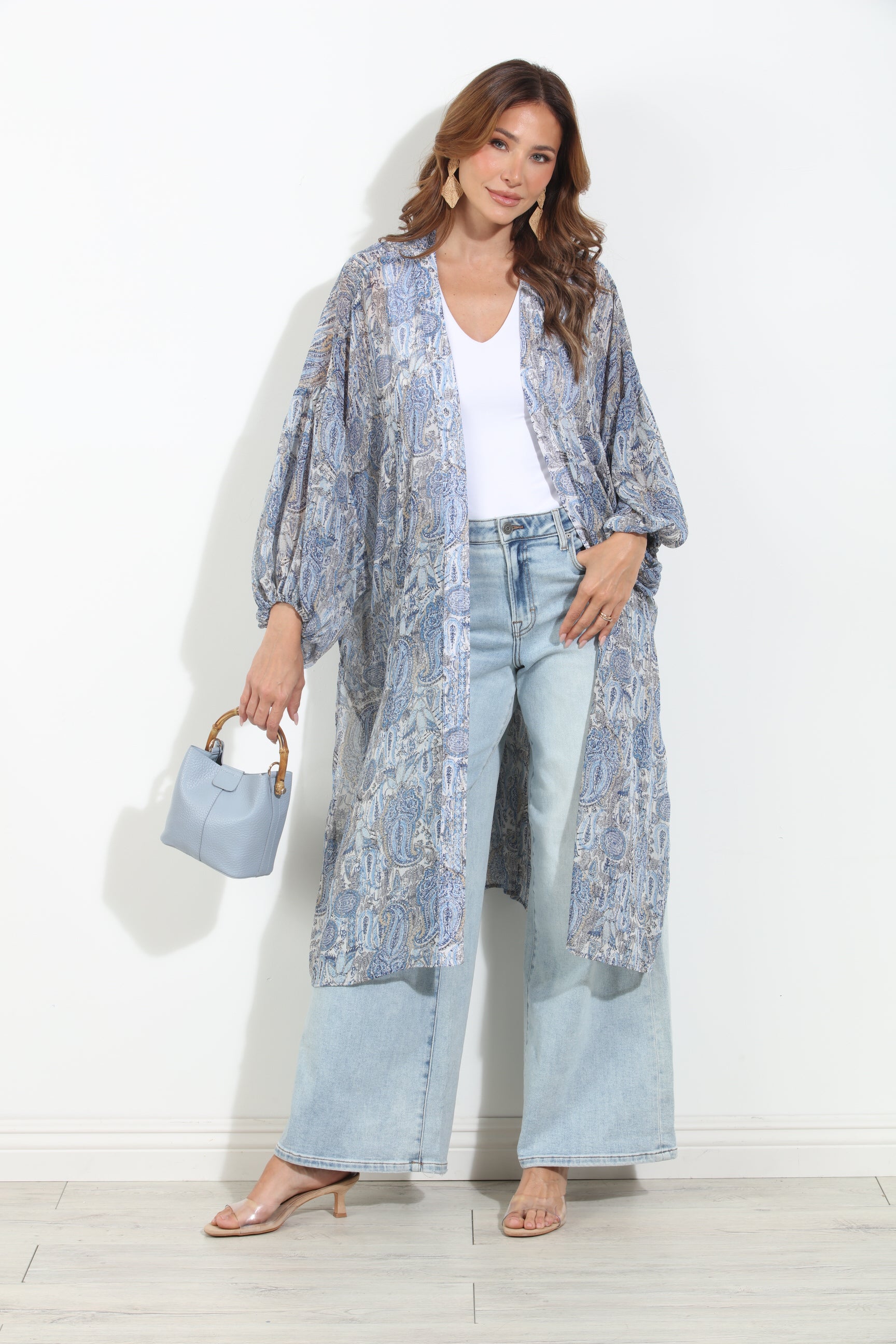 Kriss Chiffon Midi Kimono