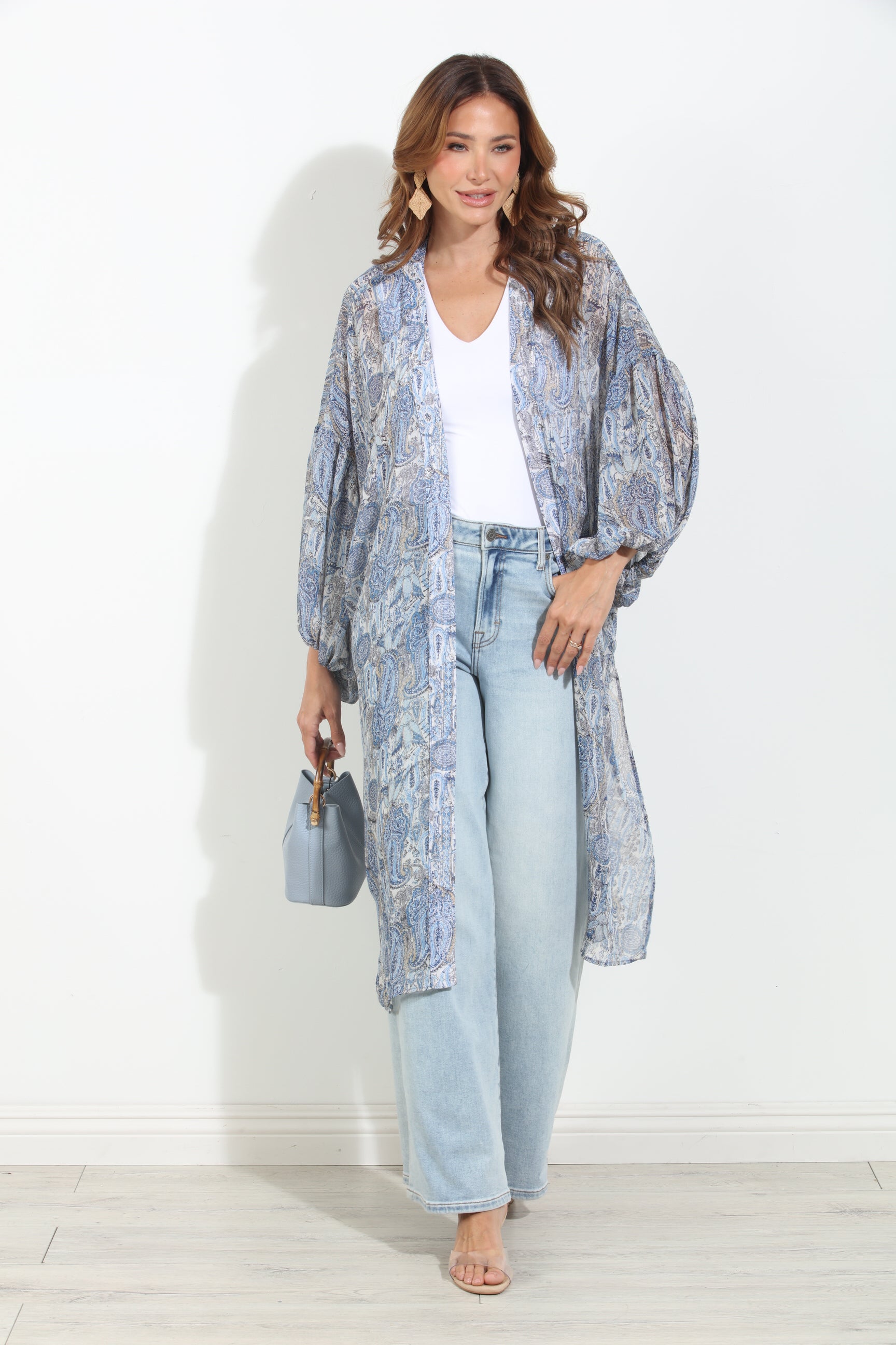 Kriss Chiffon Midi Kimono