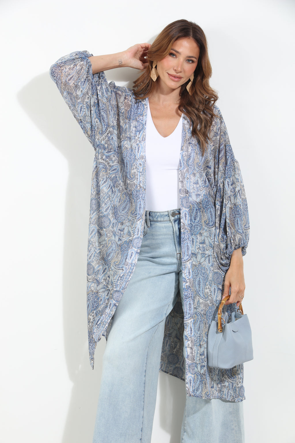 Kriss Chiffon Midi Kimono