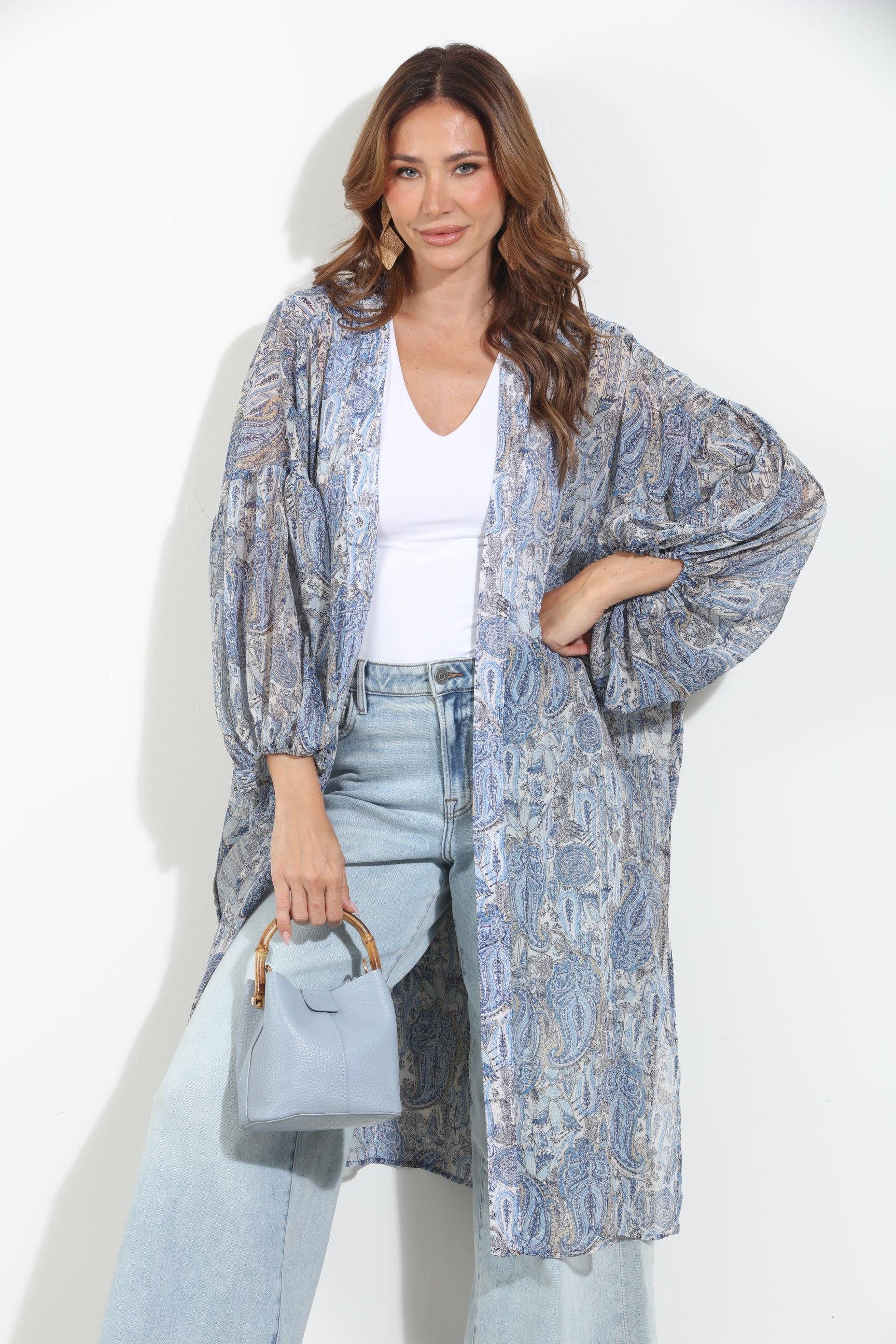 Kriss Chiffon Midi Kimono